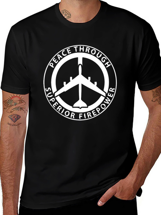 Peace Through Superior Firepower Graphic T-Shirt