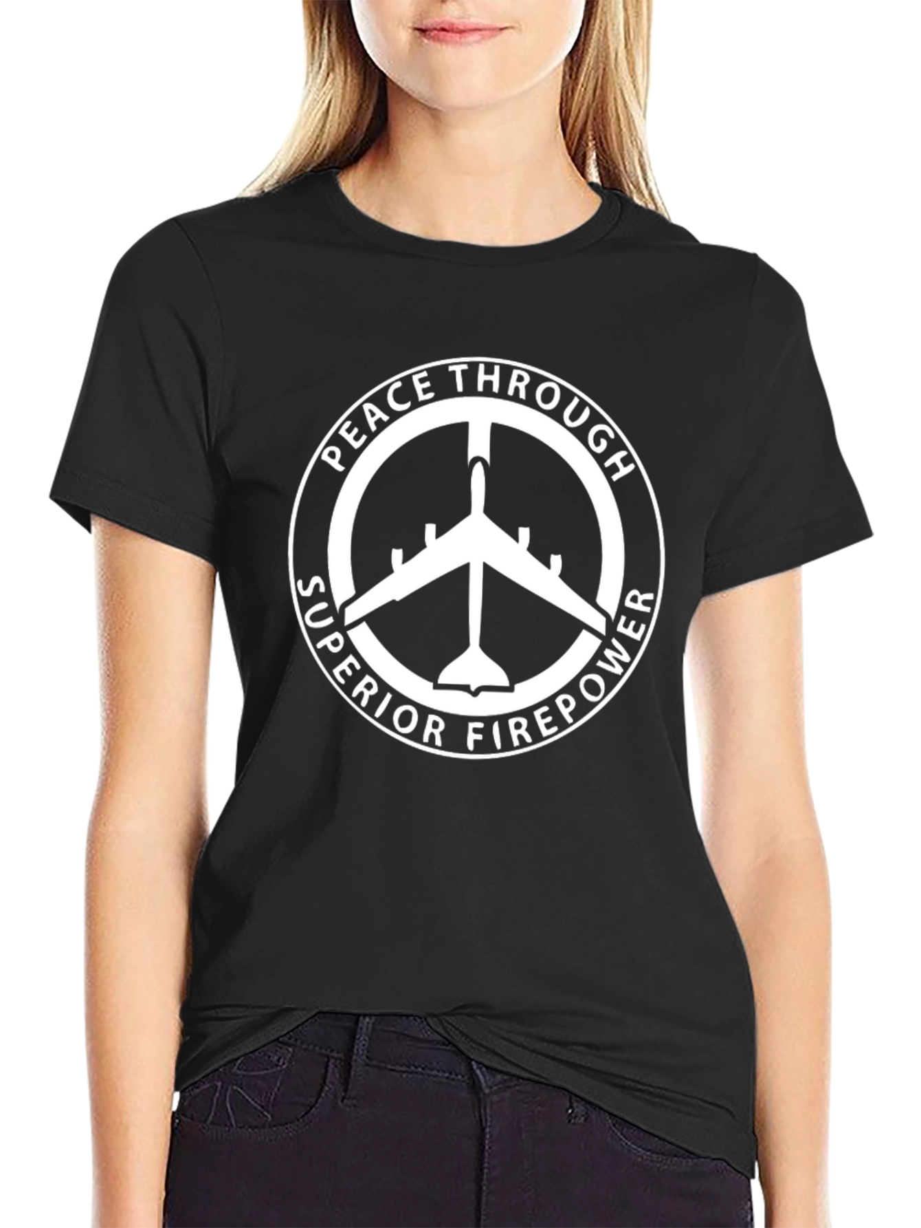 Peace Through Superior Firepower Graphic T-Shirt