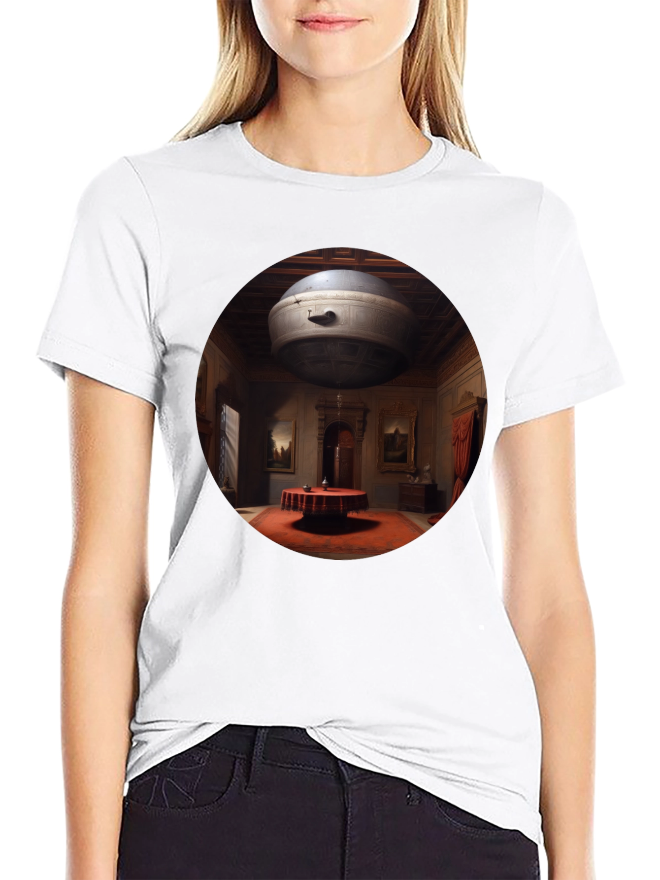 Retro Sci-Fi T-Shirt:  Flying Saucer Design