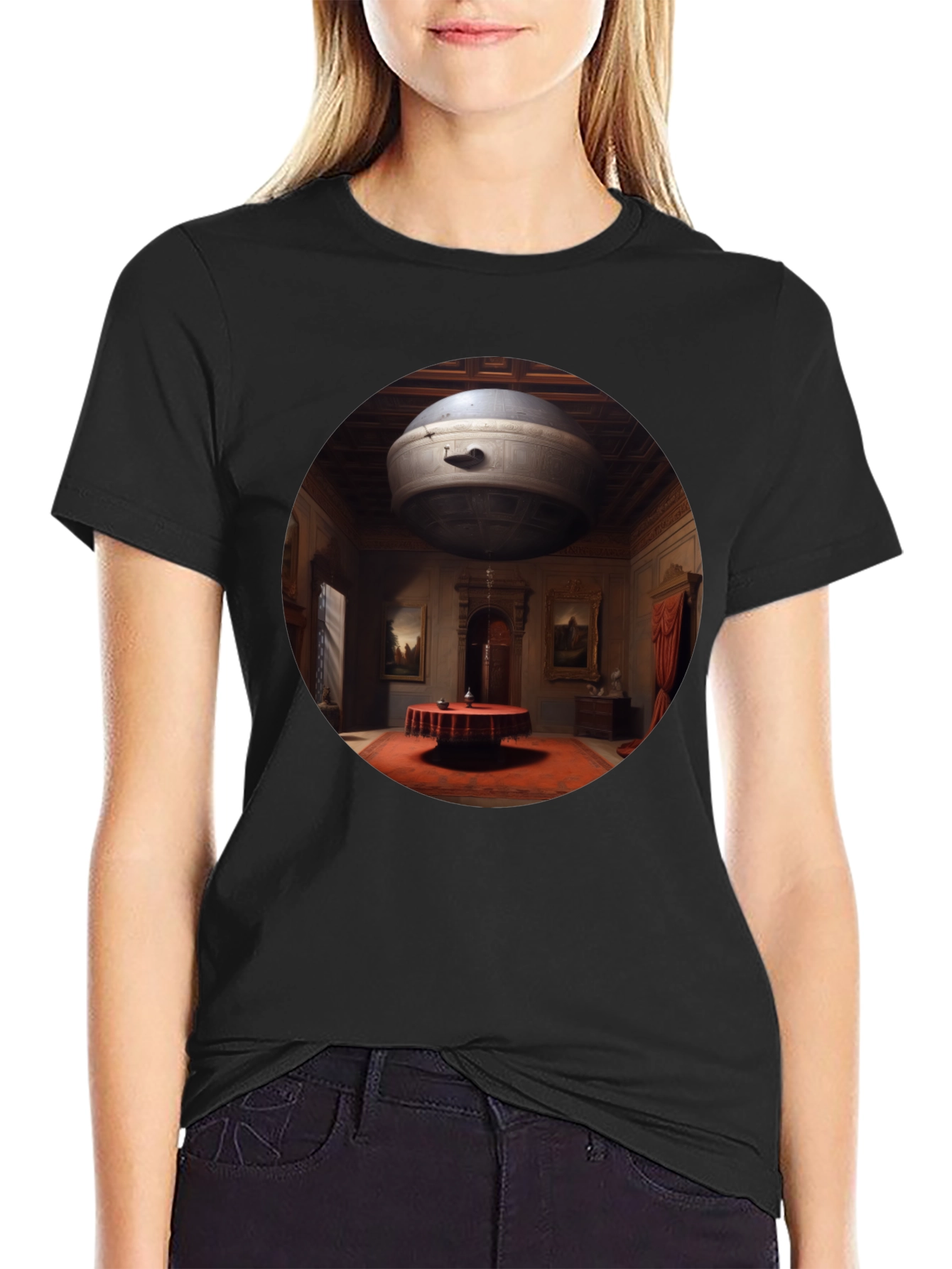 Retro Sci-Fi T-Shirt:  Flying Saucer Design
