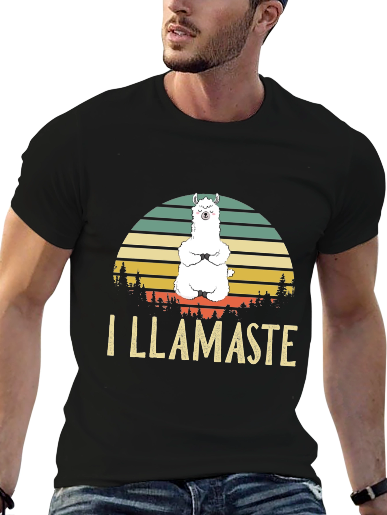 I Llamaste Mens Graphic Tee - Yoga Llama T-Shirt
