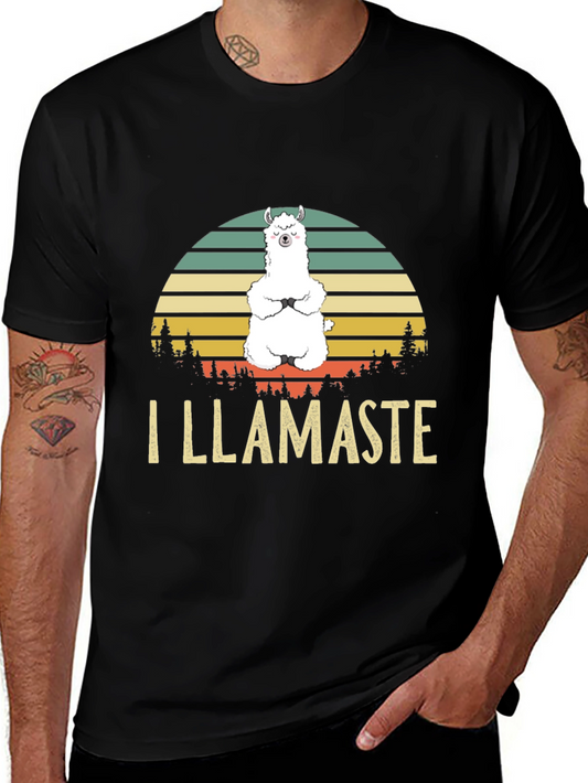 I Llamaste Mens Graphic Tee - Yoga Llama T-Shirt