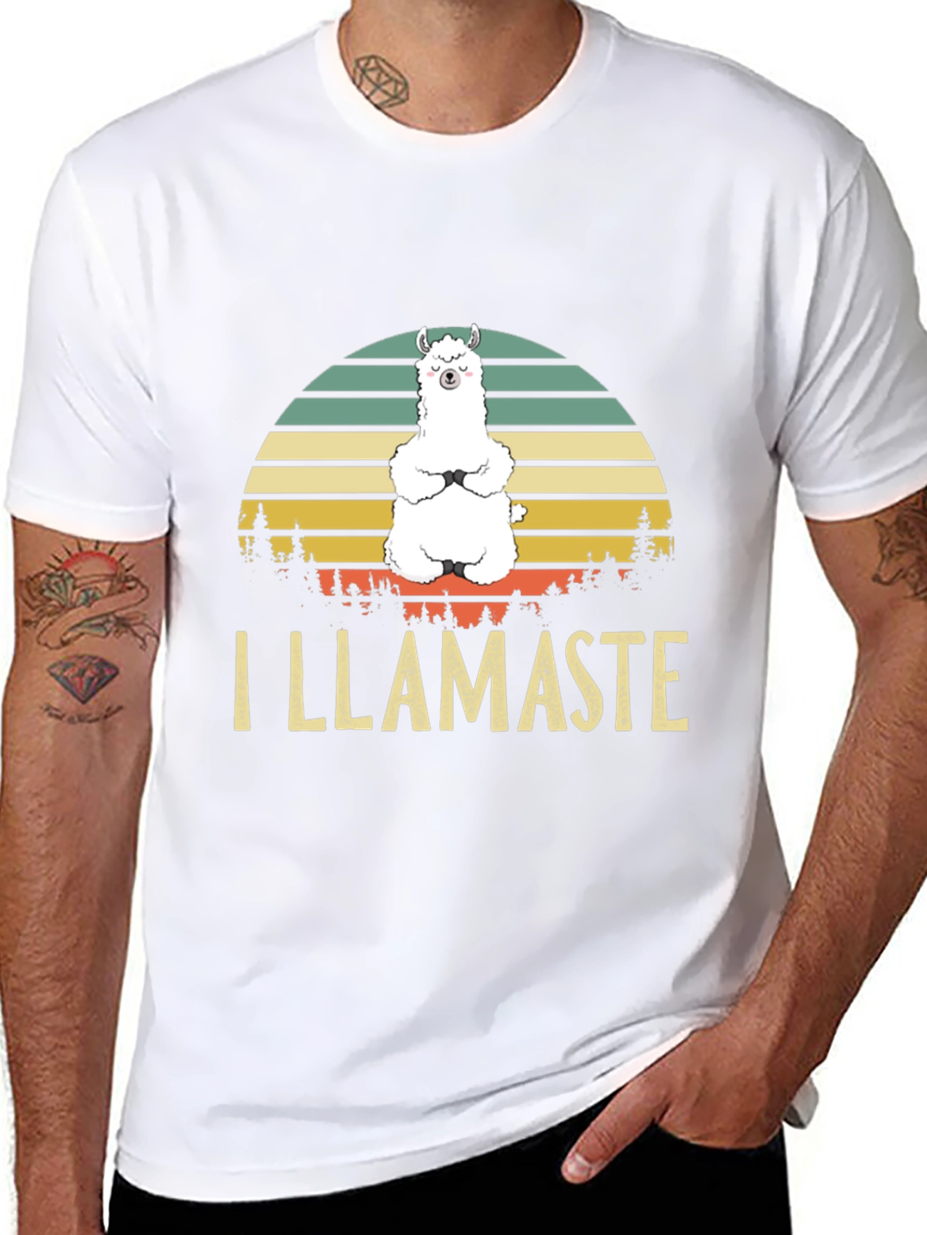 I Llamaste Mens Graphic Tee - Yoga Llama T-Shirt