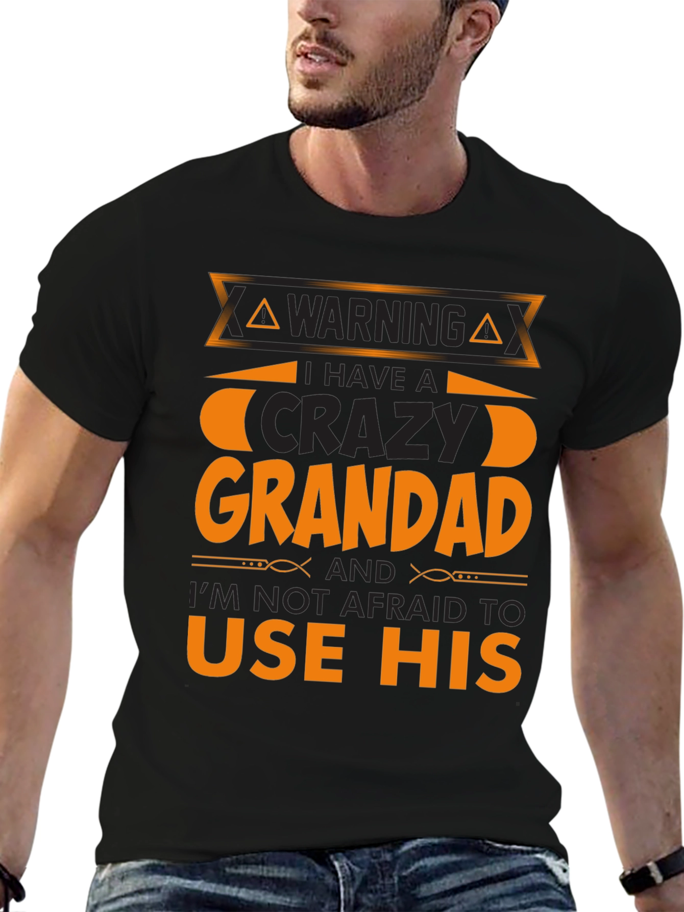 Crazy Grandad Warning T-Shirt