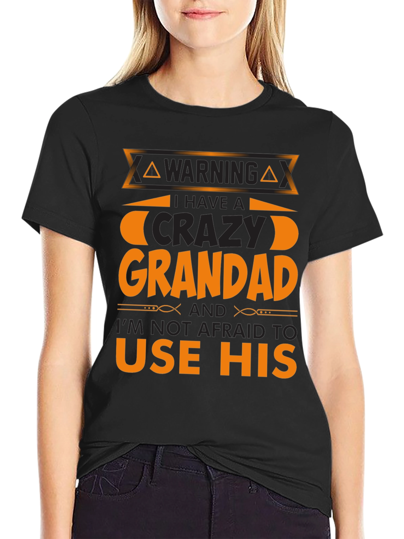 Crazy Grandad Warning T-Shirt