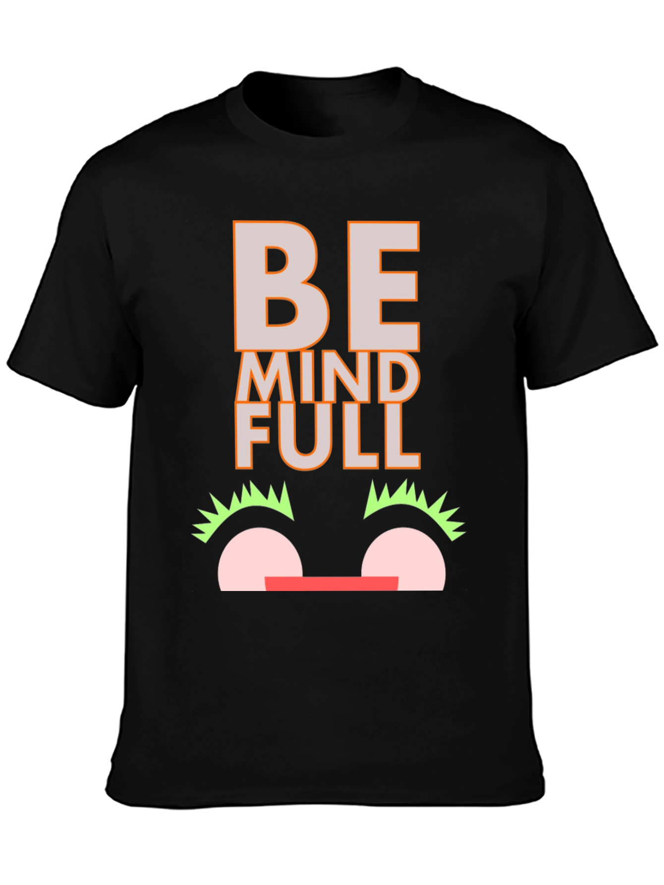 Be Mindful Graphic Tee - Black Casual Shirt
