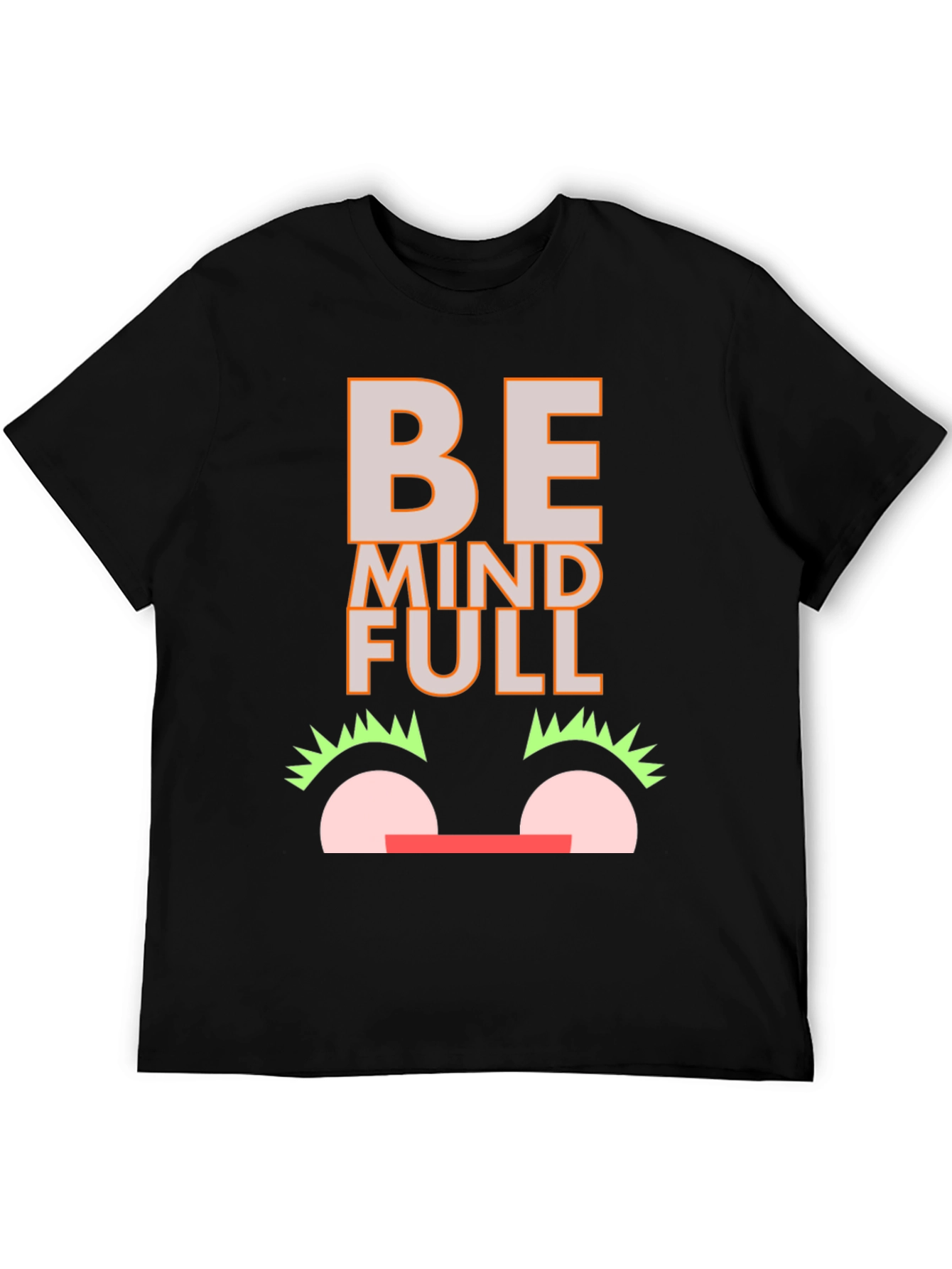 Be Mindful Graphic Tee - Black Casual Shirt