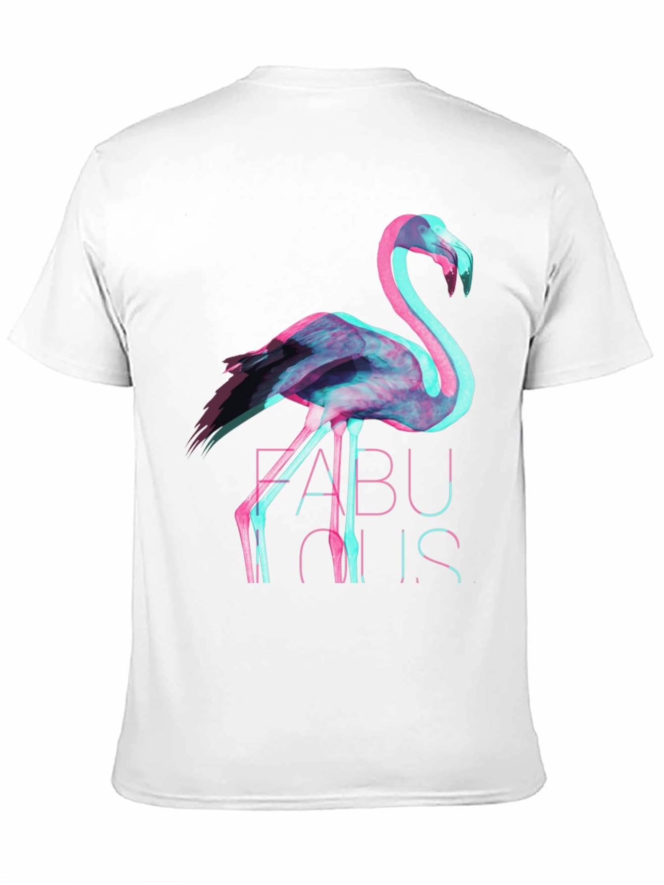 Fabulous Flamingo Graphic T-Shirt - Black