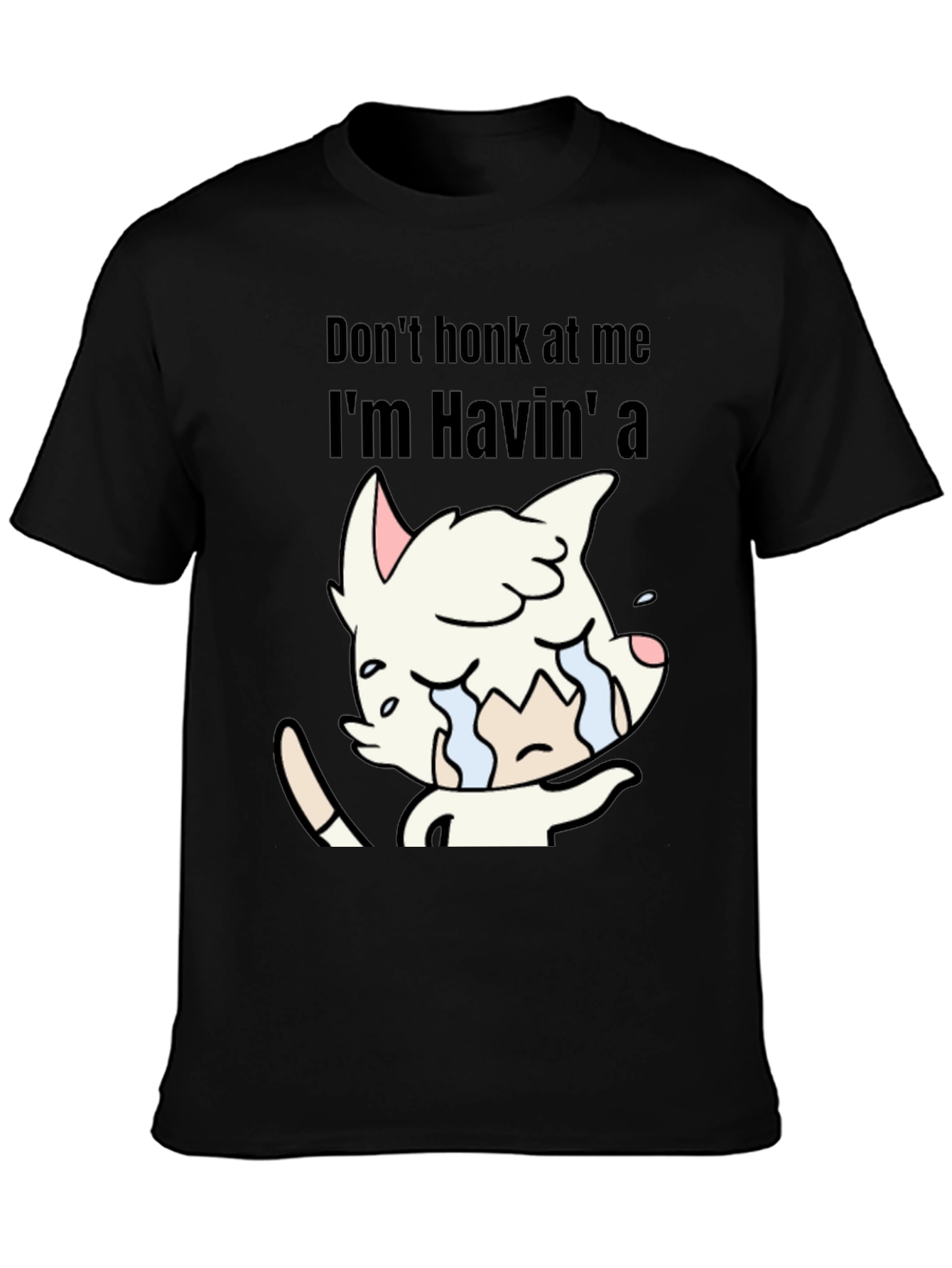 Dont Honk At Me Crying Cat T-Shirt