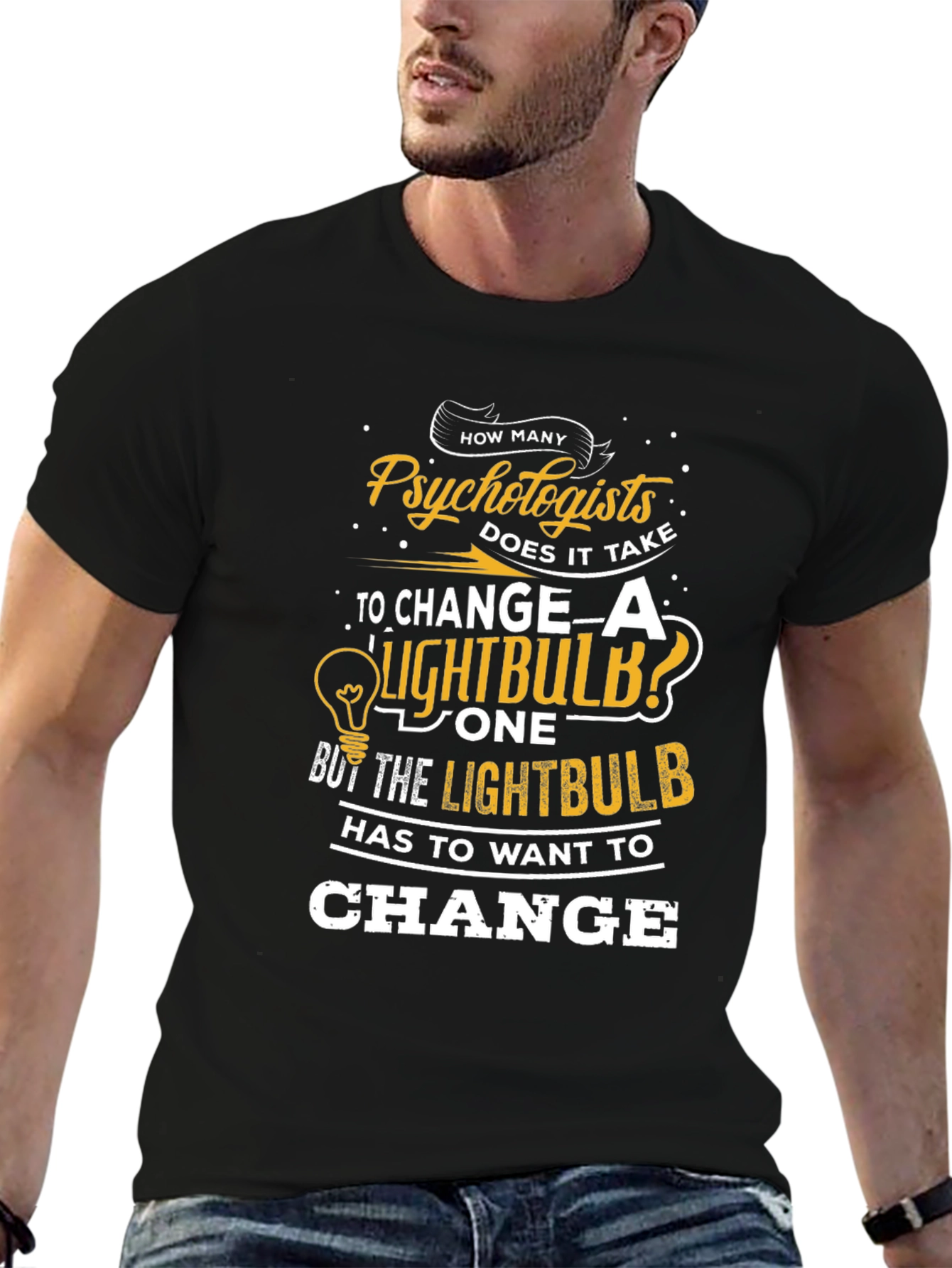 Psychologist Lightbulb T-Shirt - Funny Therapist Tee