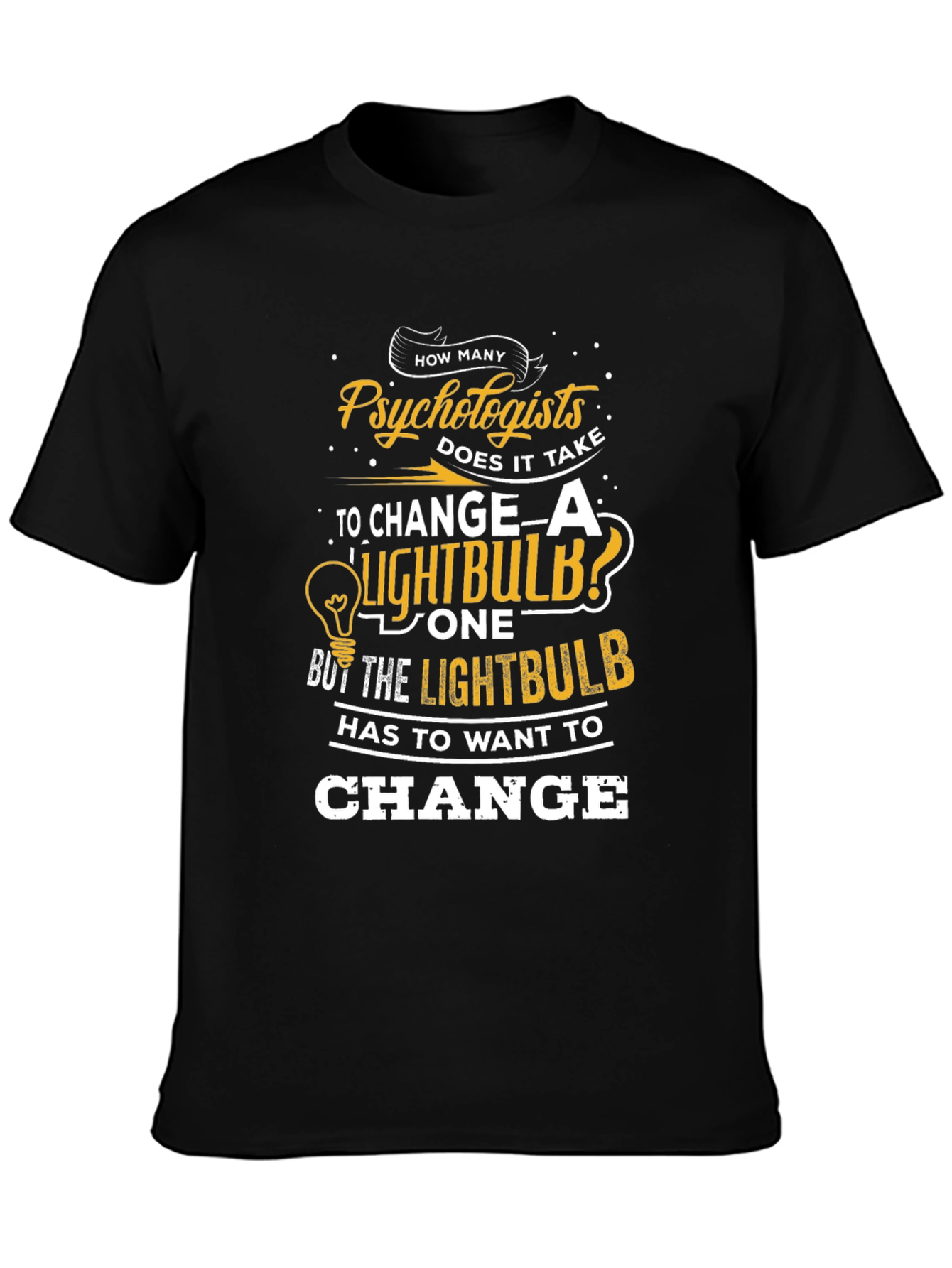 Psychologist Lightbulb T-Shirt - Funny Therapist Tee