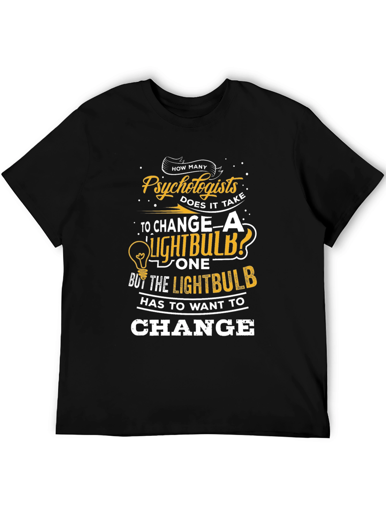 Psychologist Lightbulb T-Shirt - Funny Therapist Tee