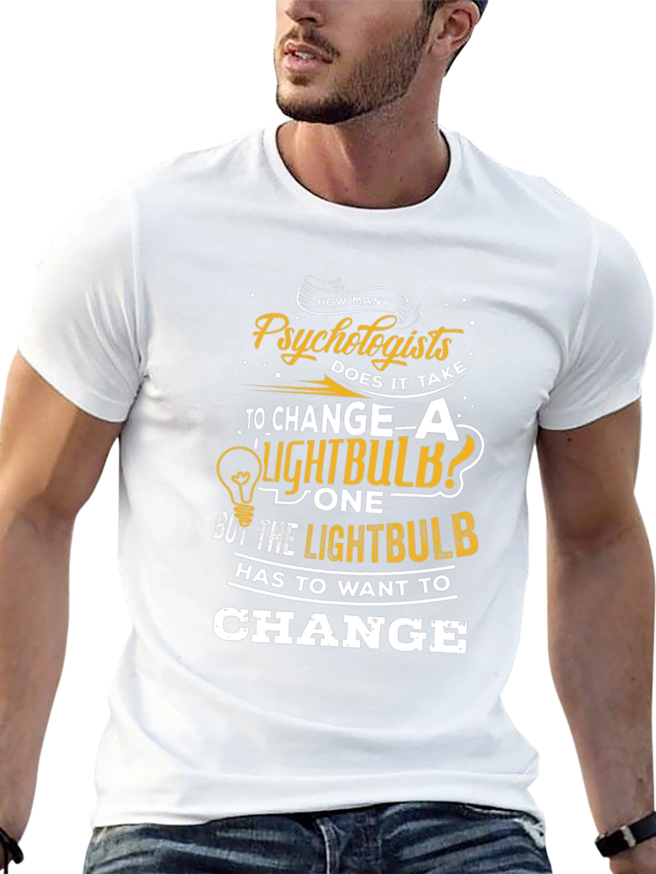 Psychologist Lightbulb T-Shirt - Funny Therapist Tee