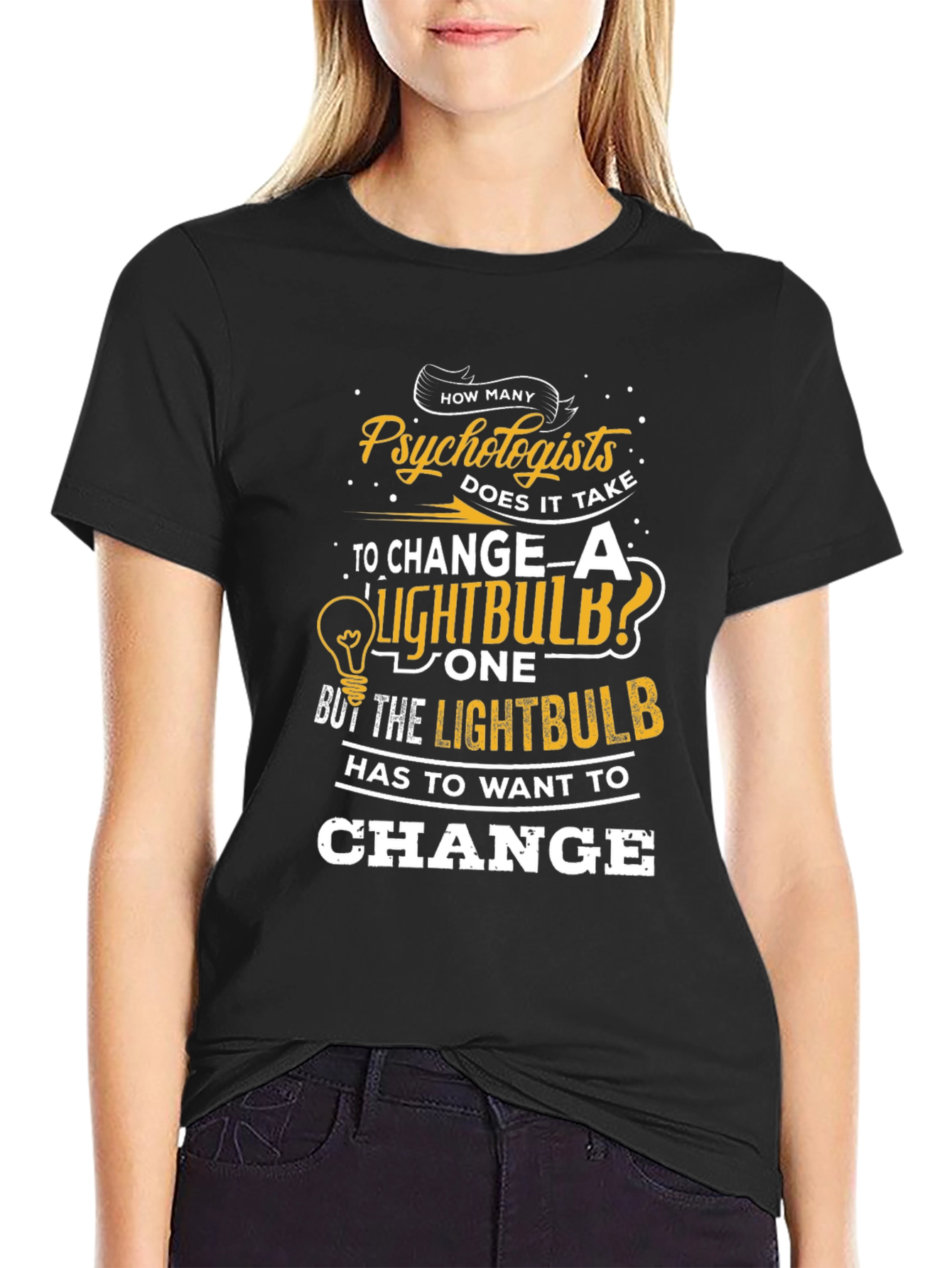 Psychologist Lightbulb T-Shirt - Funny Therapist Tee