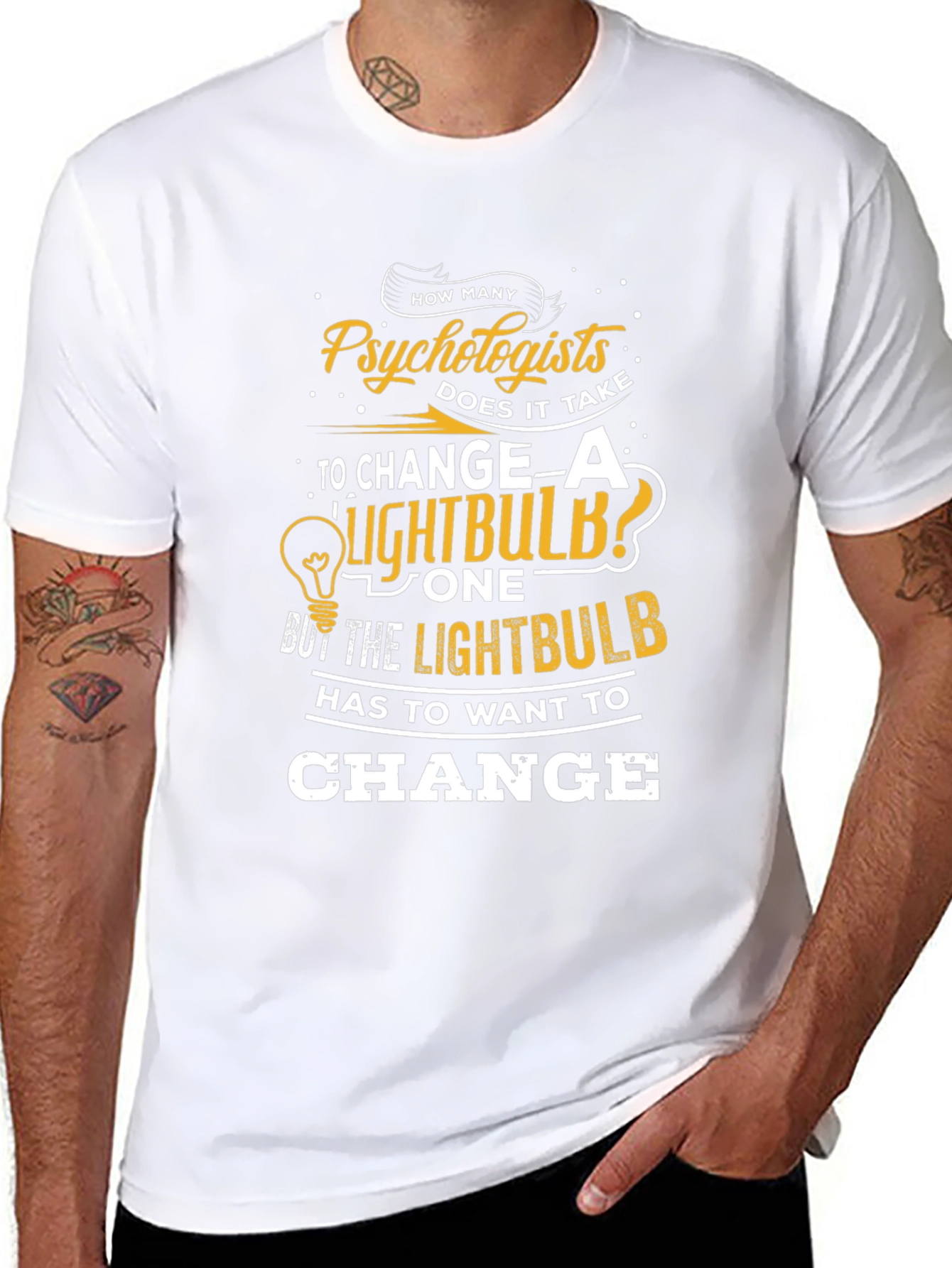 Psychologist Lightbulb T-Shirt - Funny Therapist Tee