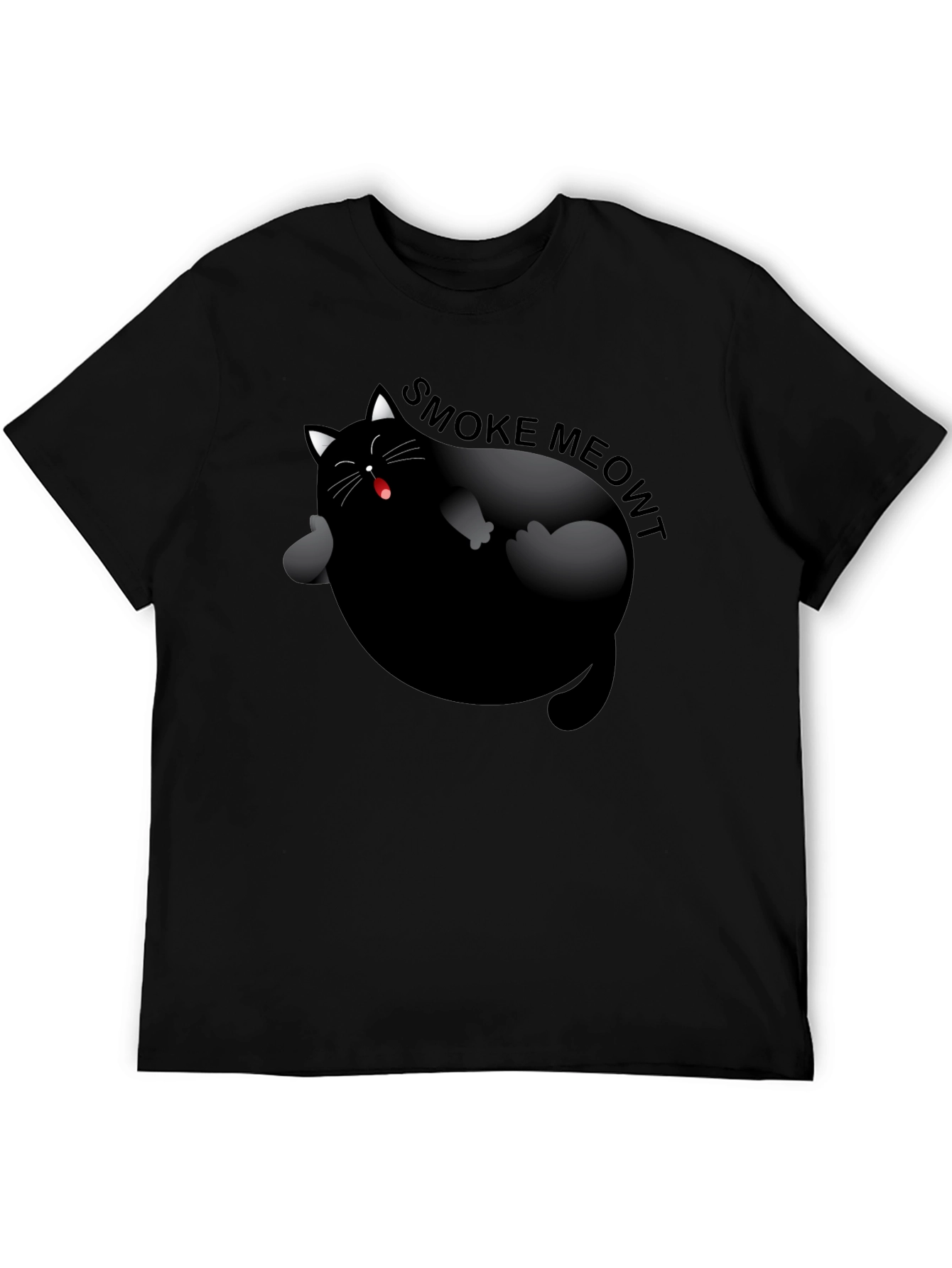 Smoke Meowt Cat Graphic T-Shirt