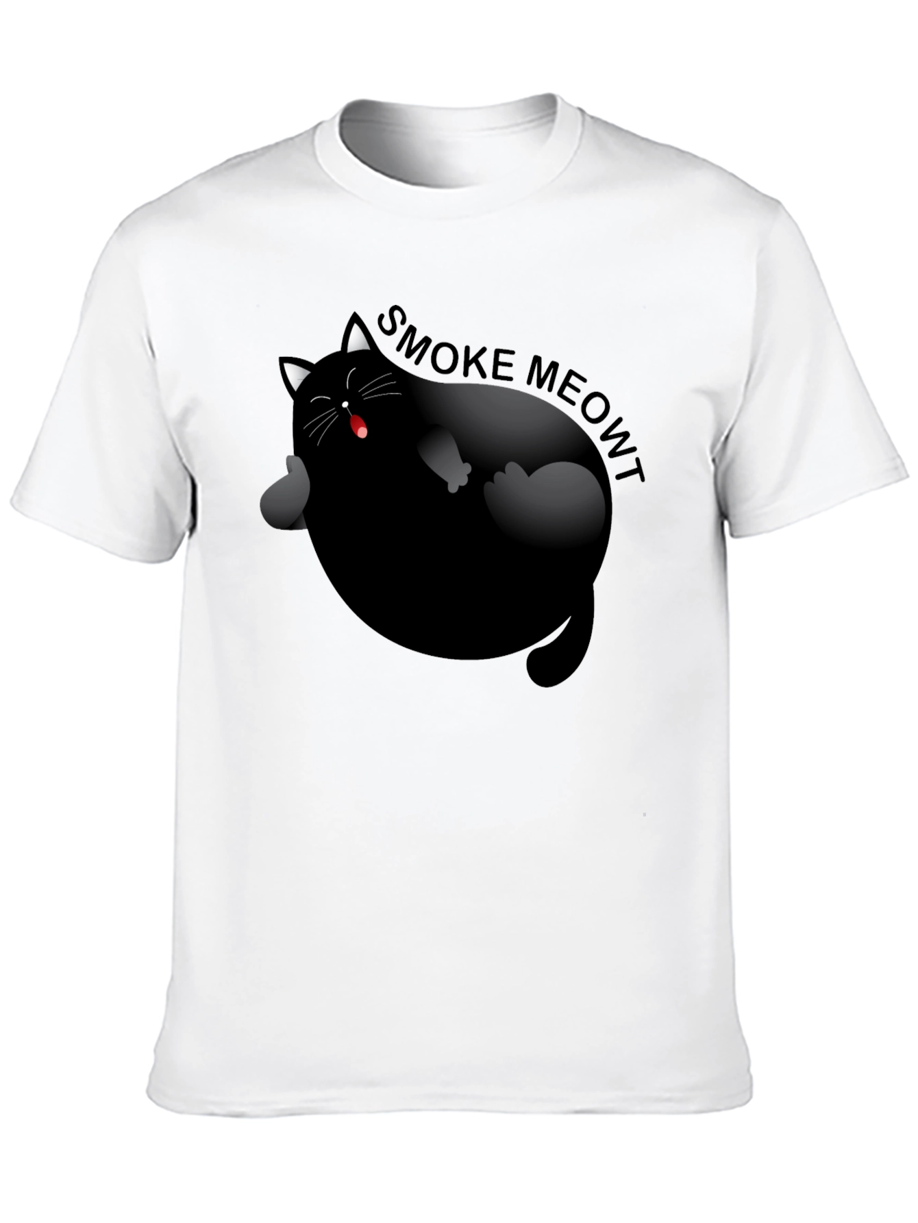 Smoke Meowt Cat Graphic T-Shirt