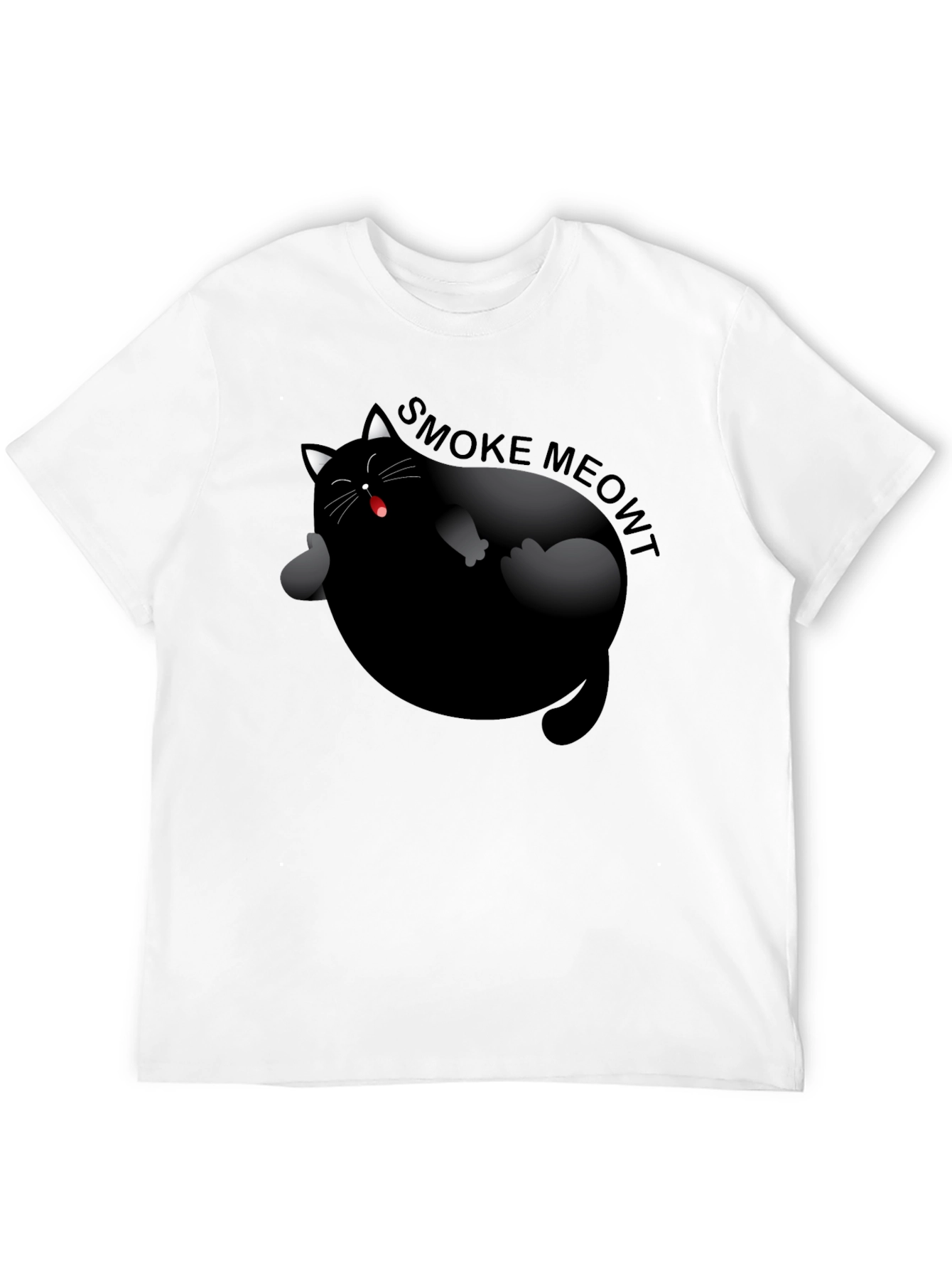 Smoke Meowt Cat Graphic T-Shirt