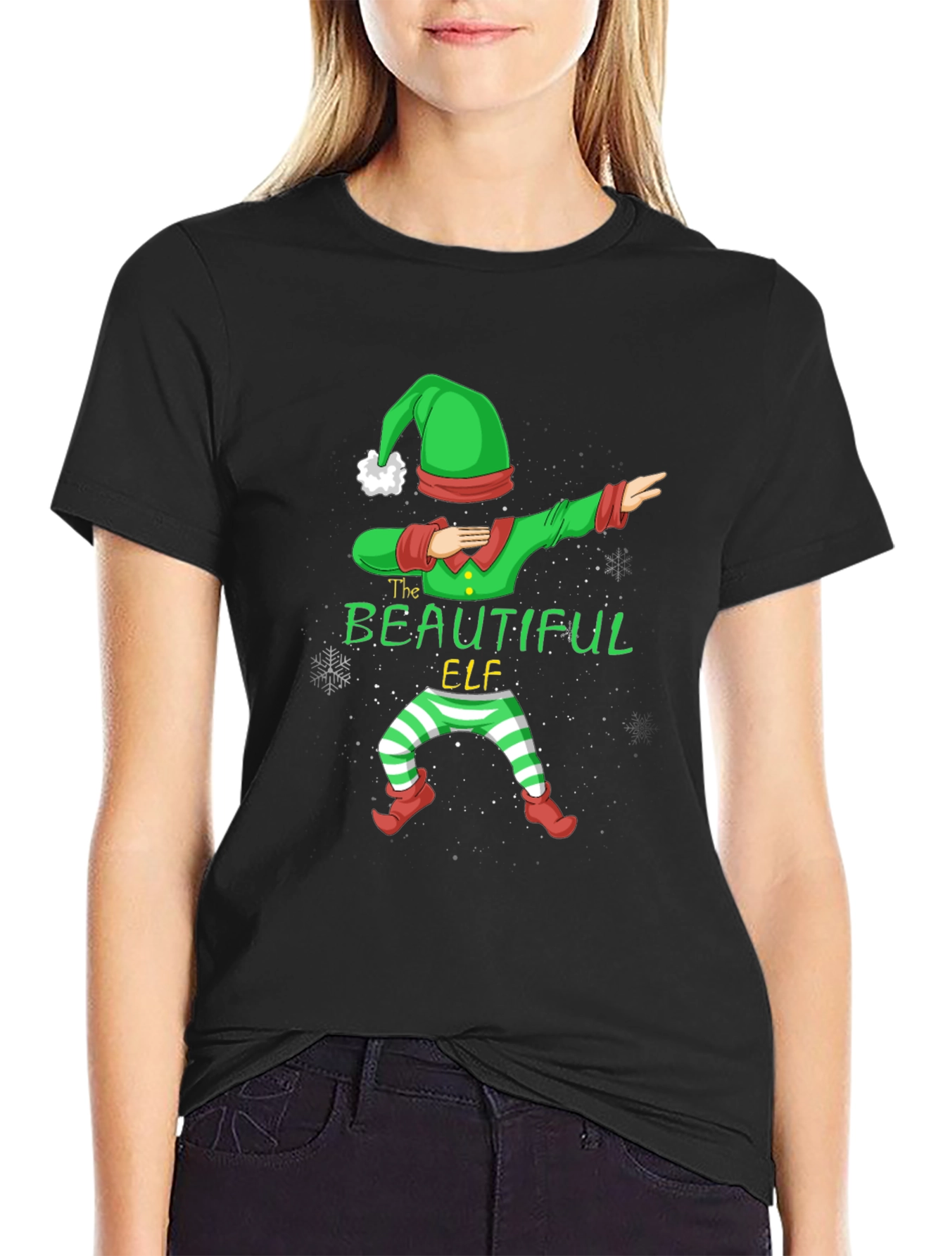 Dabbing Elf Christmas T-Shirt