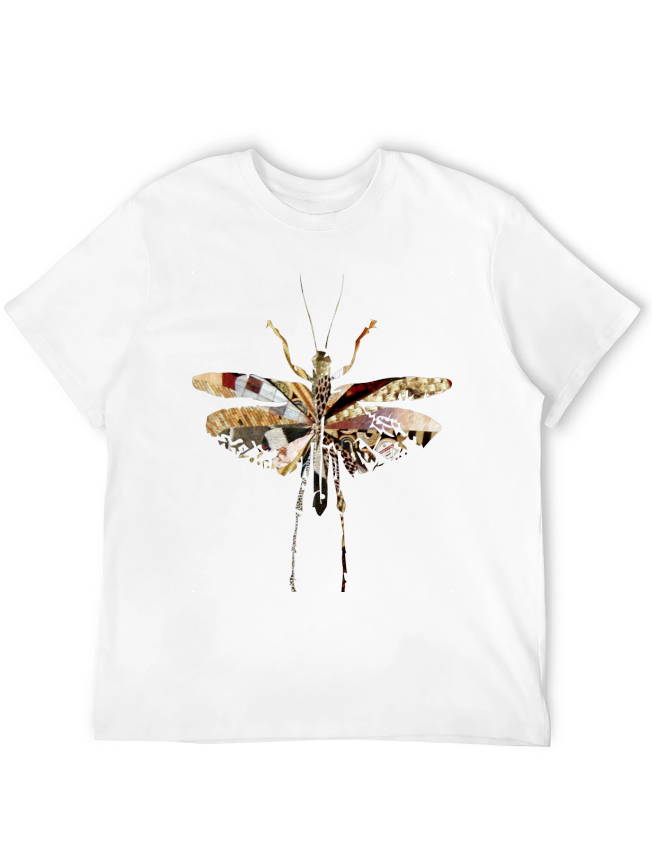 Abstract Insect Graphic Tee - Unique Black T-Shirt