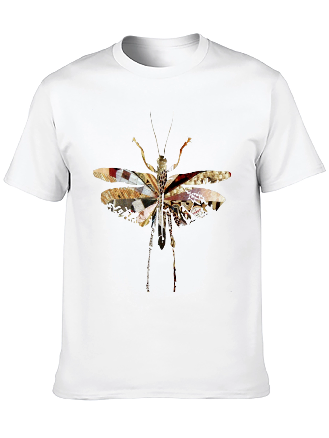 Abstract Insect Graphic Tee - Unique Black T-Shirt