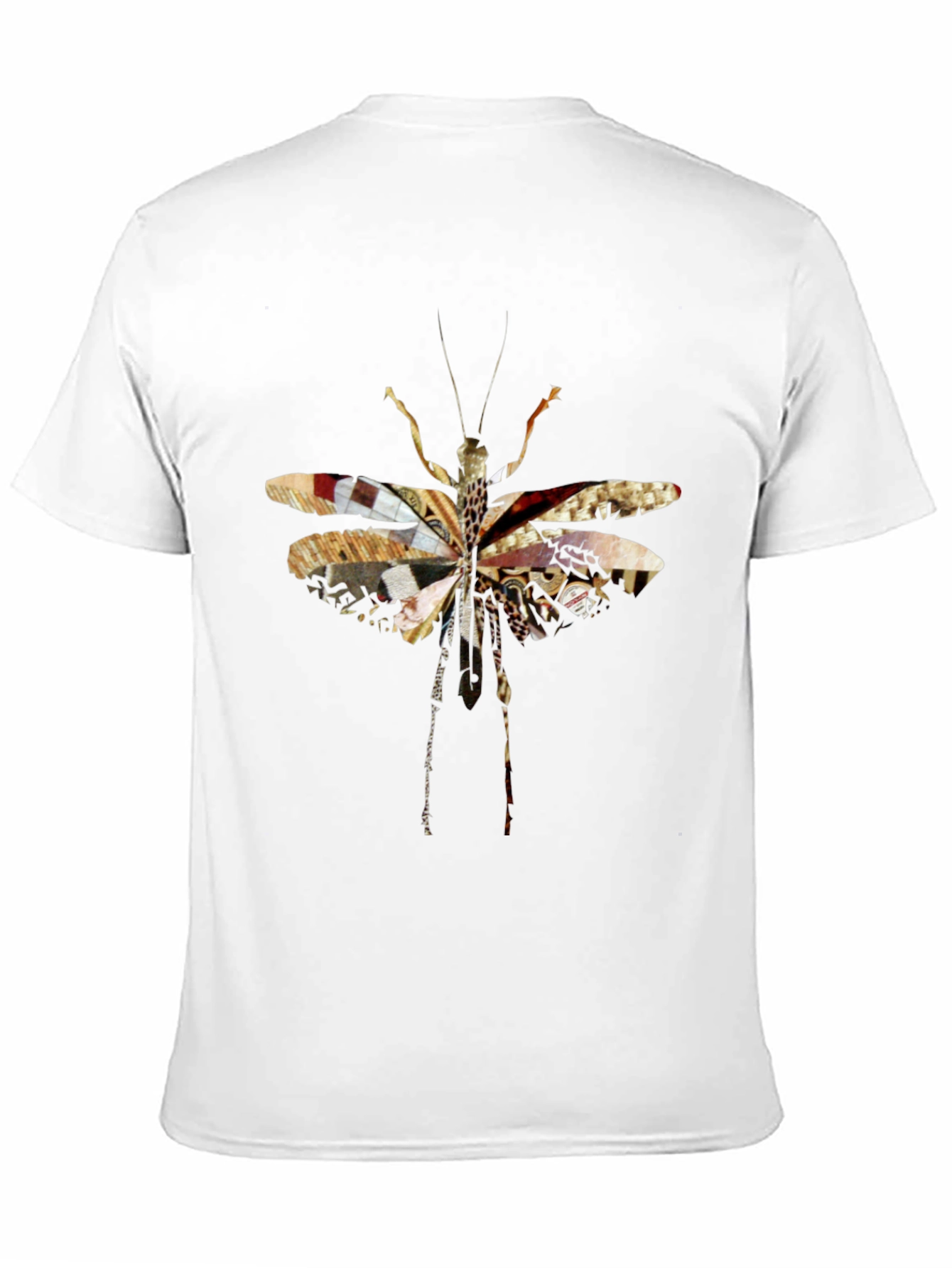 Abstract Insect Graphic Tee - Unique Black T-Shirt