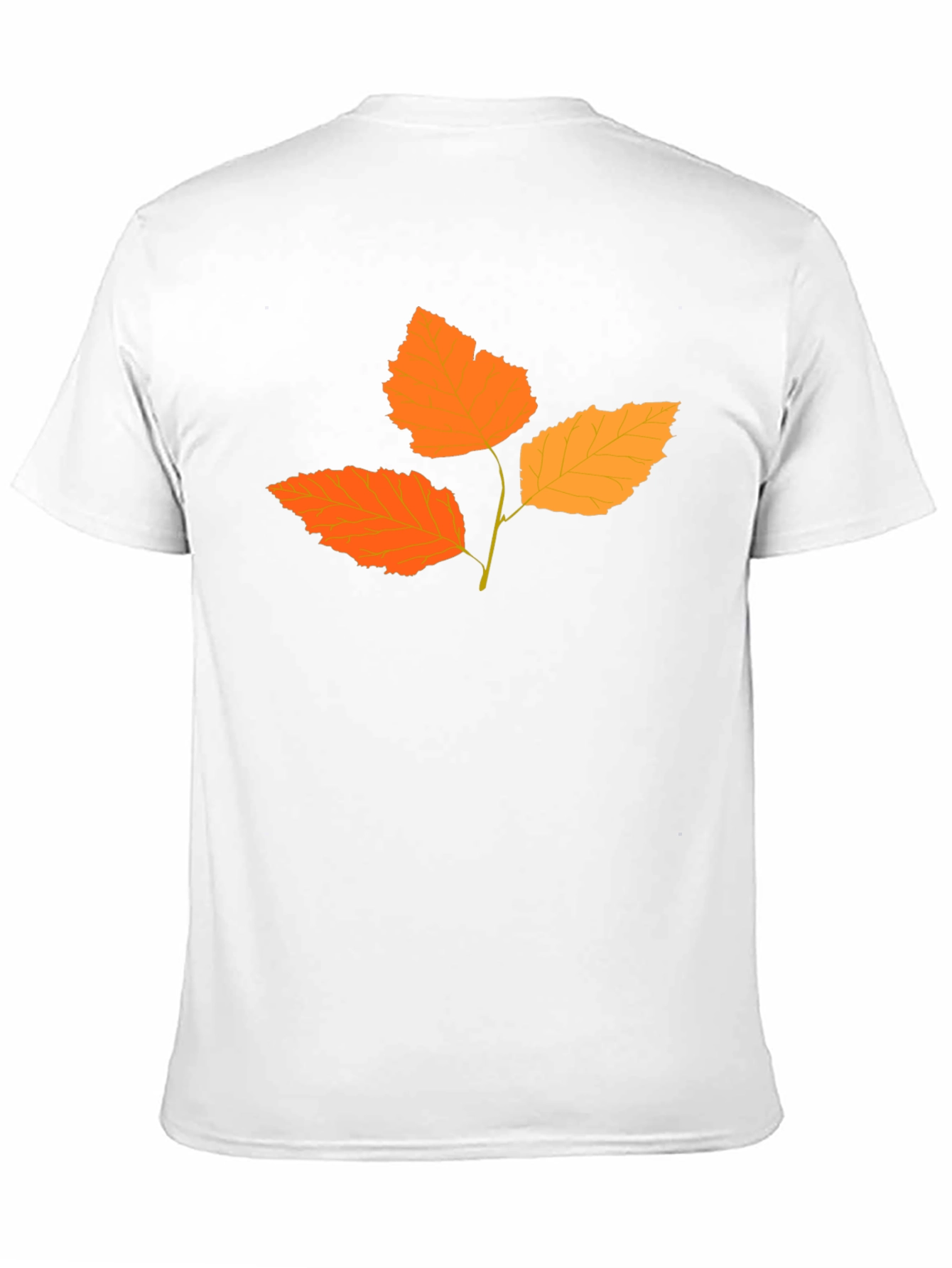 Autumn Leaf Graphic Tee - Black Cotton Blend