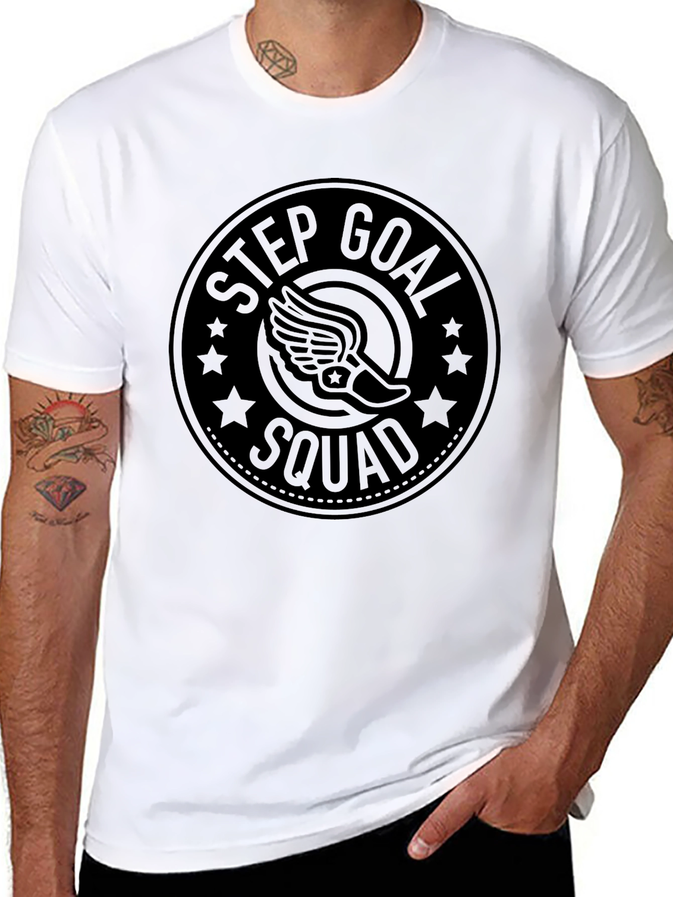 Step Goal Squad Black T-Shirt