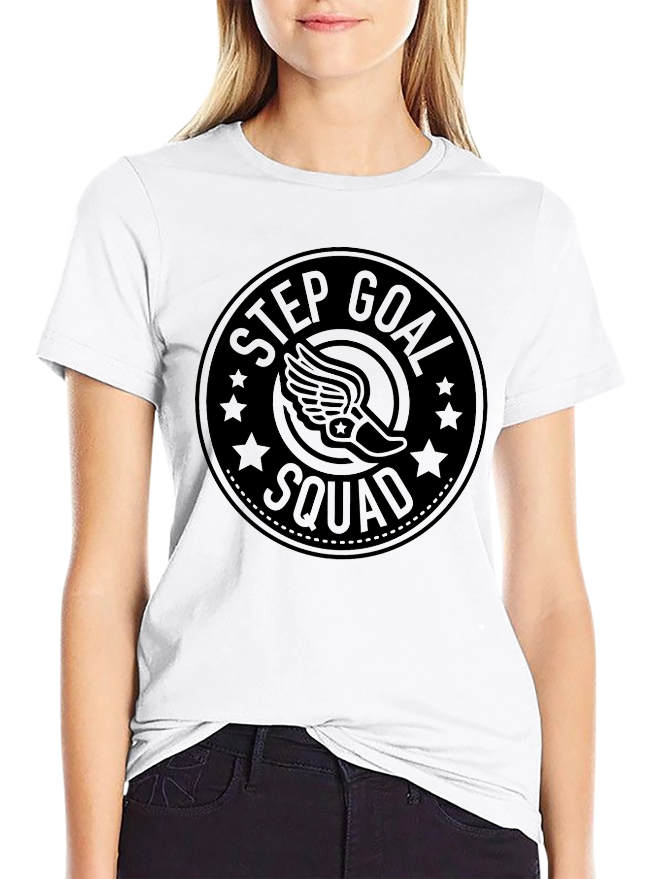 Step Goal Squad Black T-Shirt