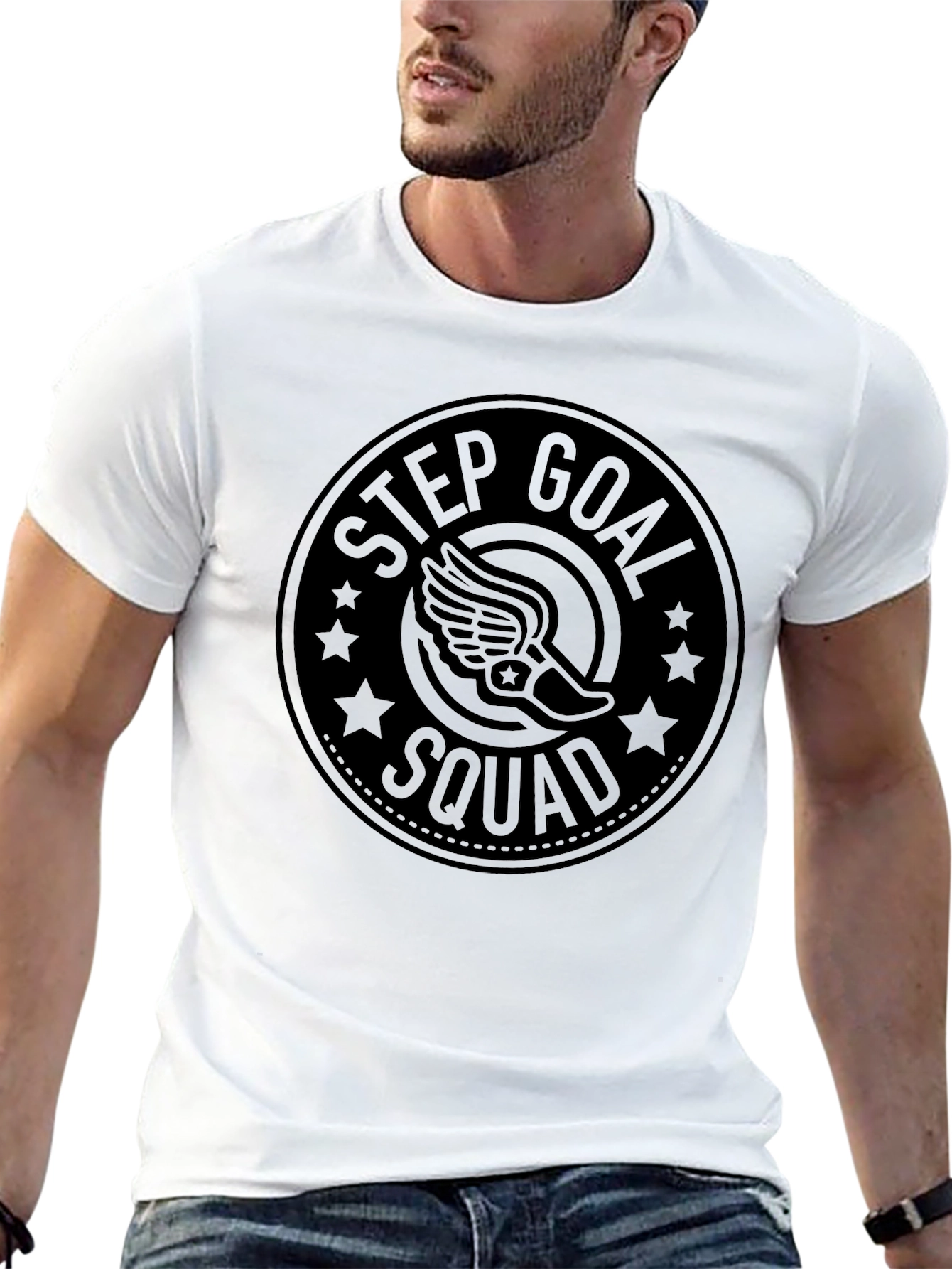 Step Goal Squad Black T-Shirt