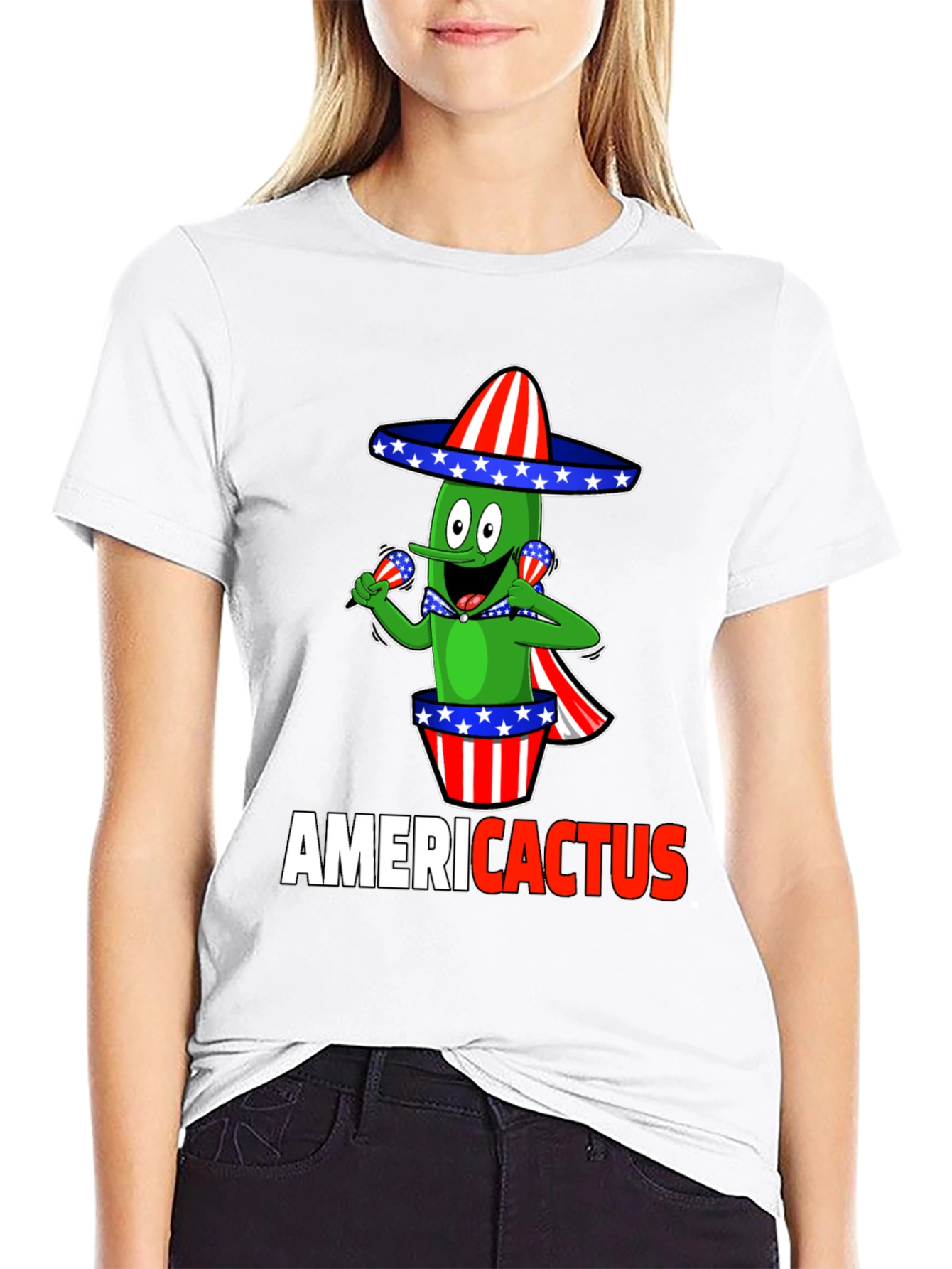 Americactus Patriotic T-Shirt