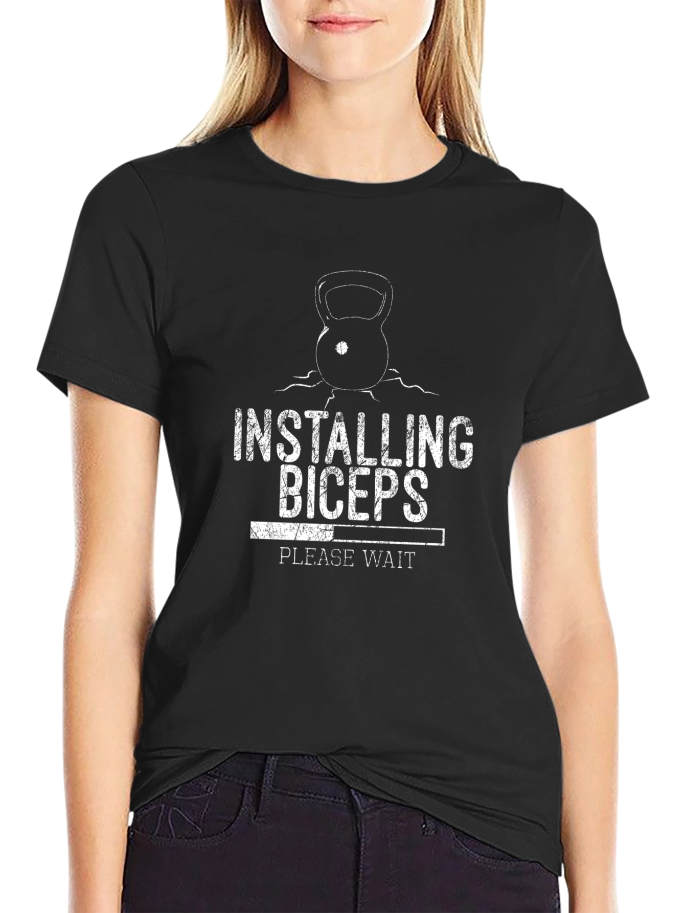 Installing Biceps Graphic Tee - Gym Workout Shirt