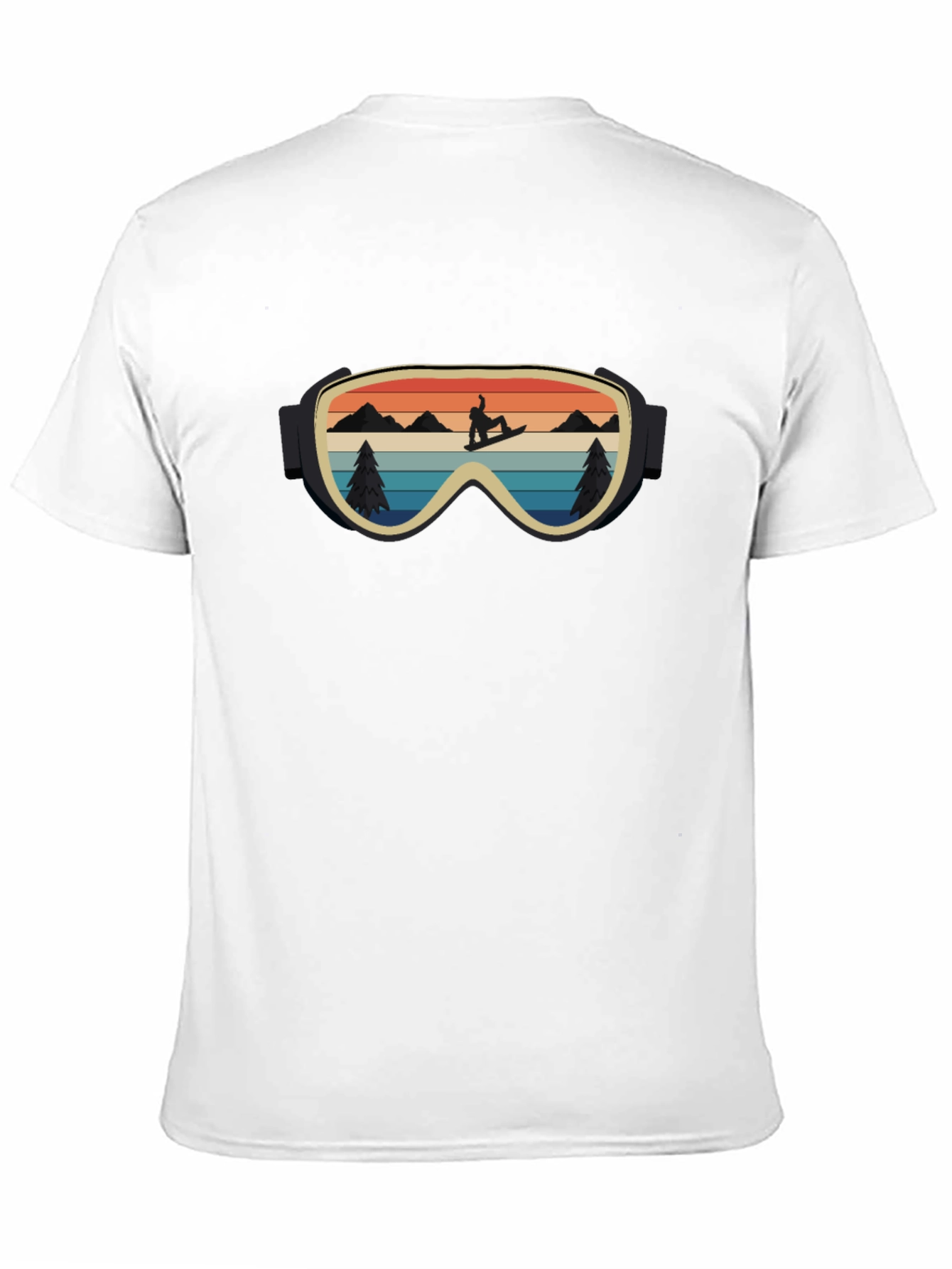 Retro Snowboarder Goggles Graphic Tee