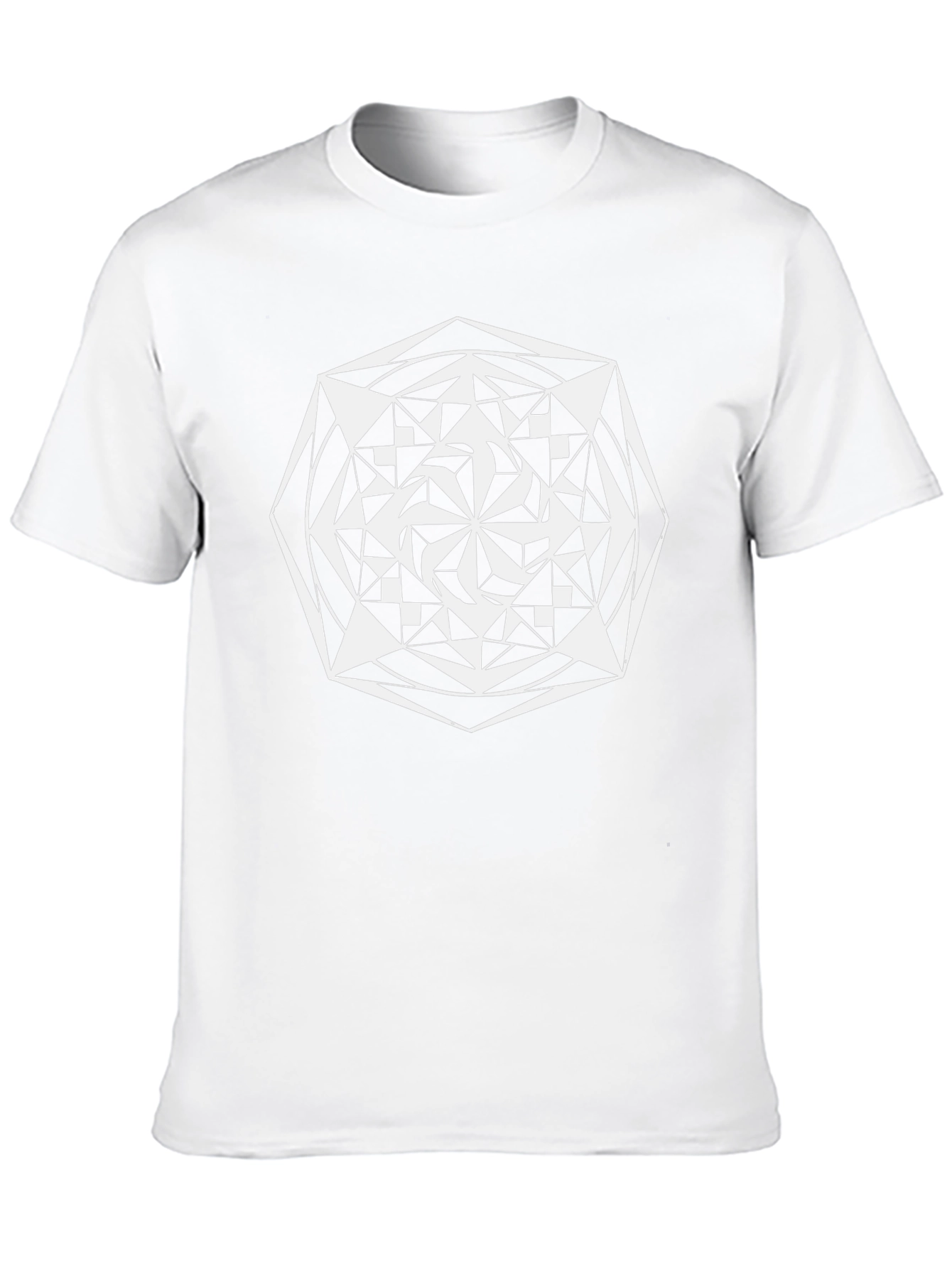 Geometric Mandala T-Shirt - Black