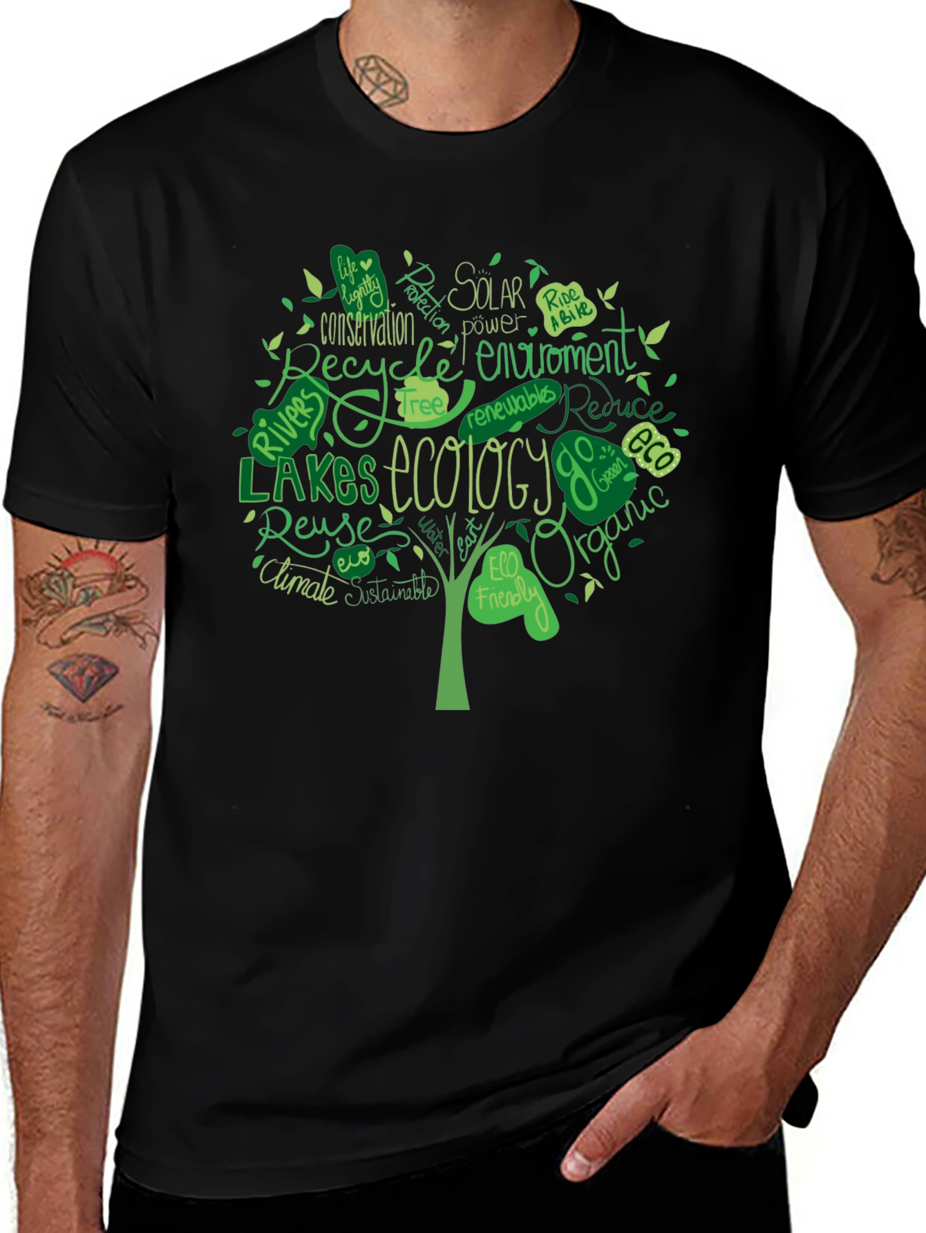Eco-Friendly Ecology Tree T-Shirt