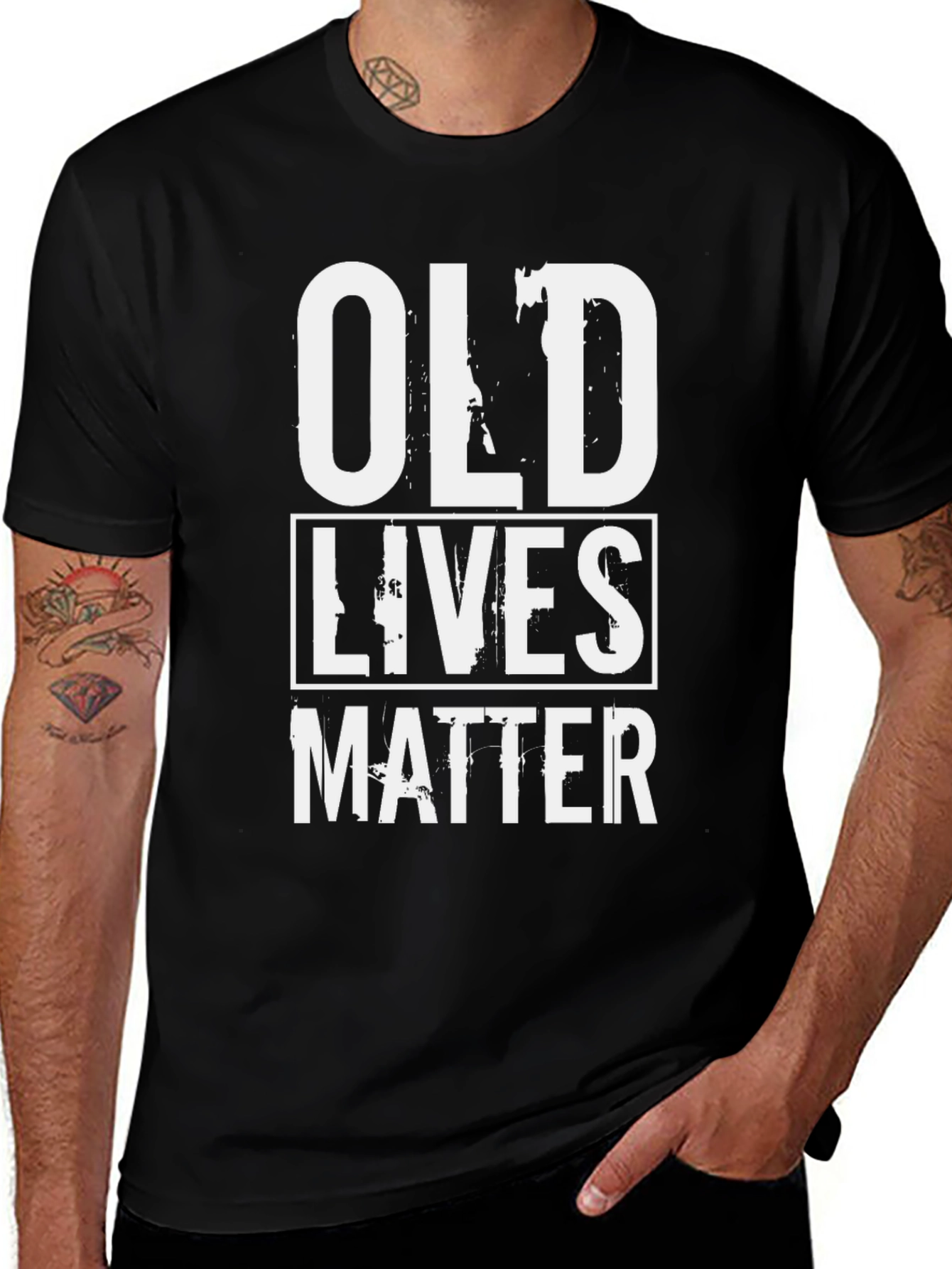 Old Lives Matter Novelty Graphic T-Shirt