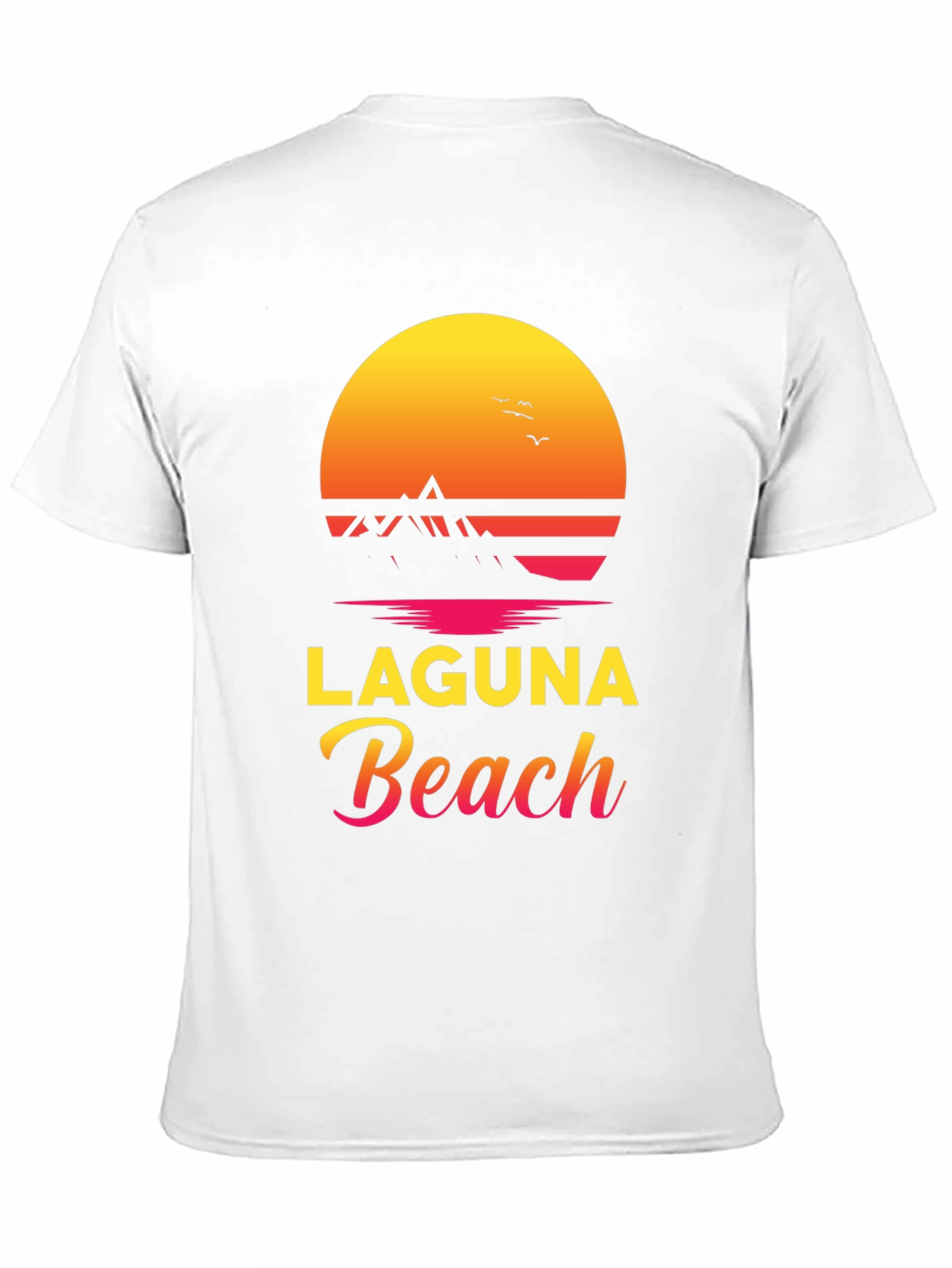 Laguna Beach Graphic Tee - Sunset Design