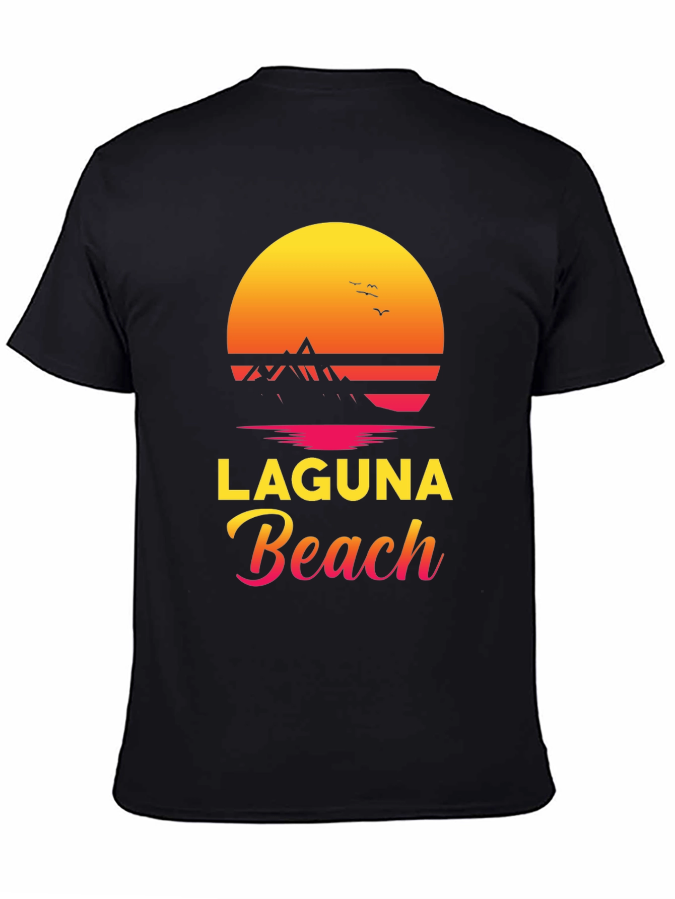 Laguna Beach Graphic Tee - Sunset Design