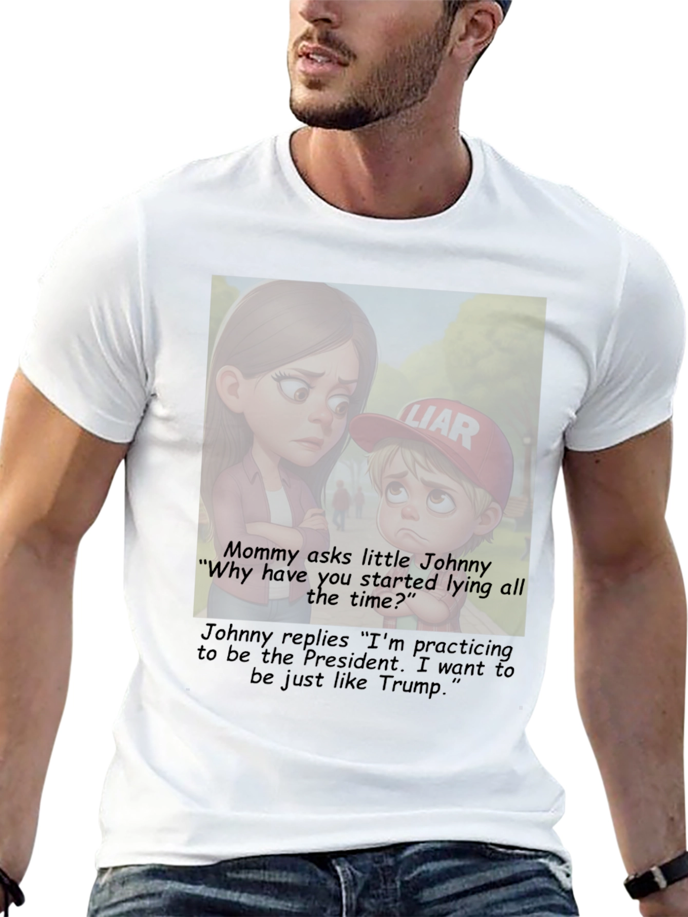 Political Humor T-Shirt: Little Johnny