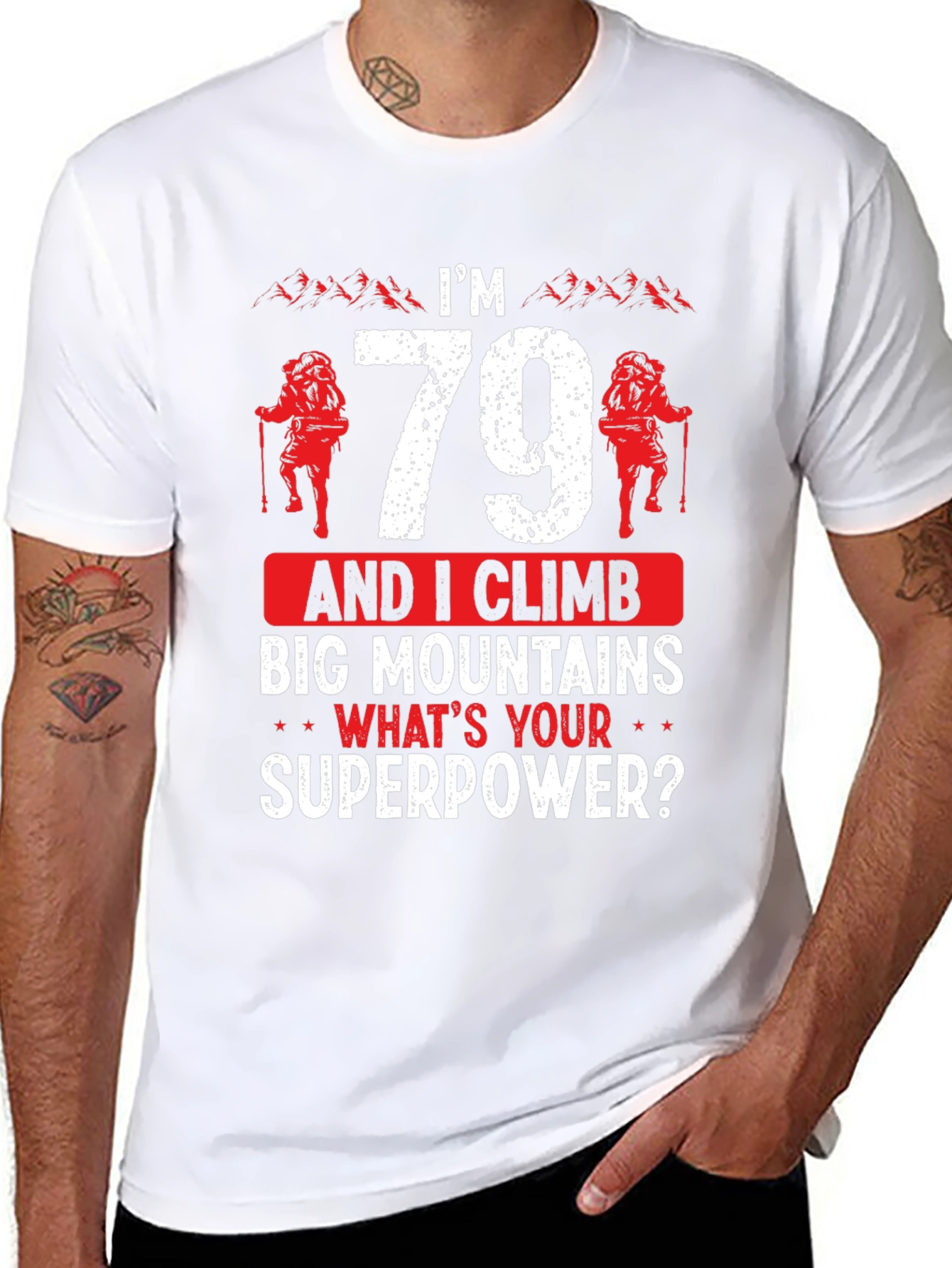 Im 79 And I Climb Big Mountains T-Shirt