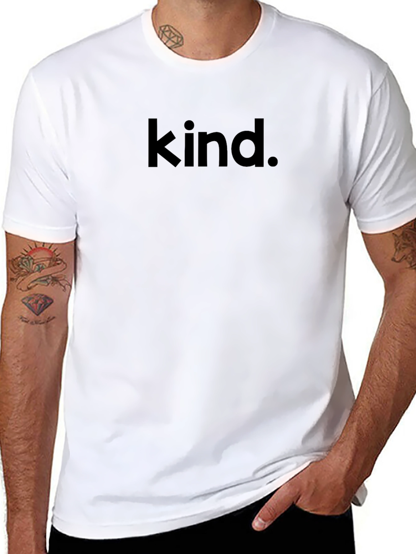 Kind T-Shirt - Black Minimalist Design