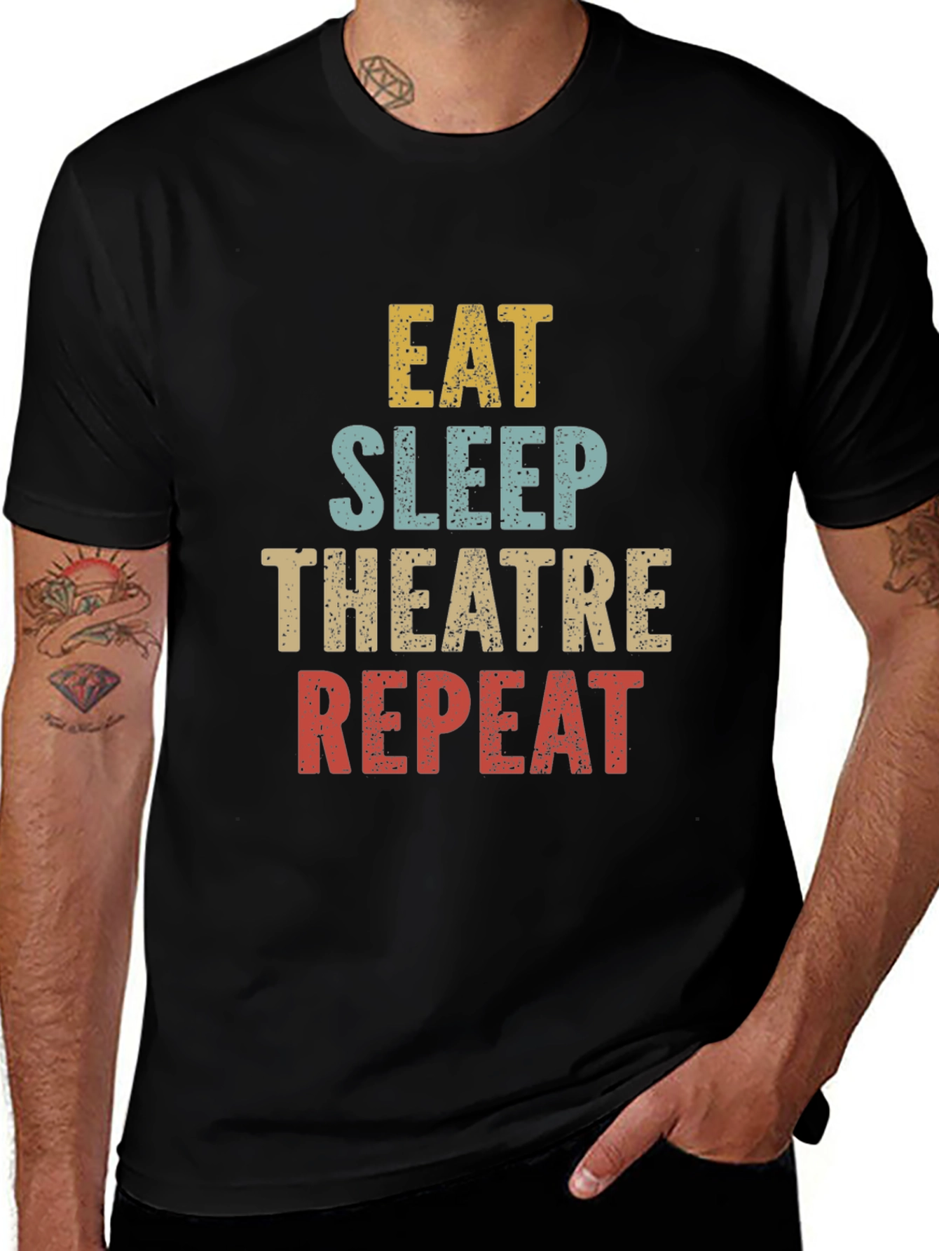 Eat Sleep Theatre Repeat T-Shirt