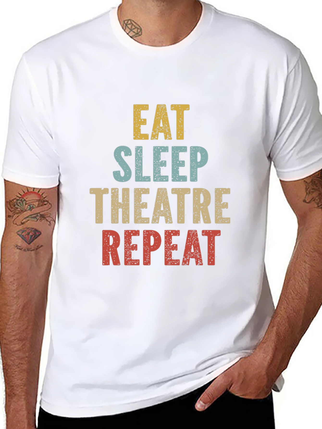 Eat Sleep Theatre Repeat T-Shirt