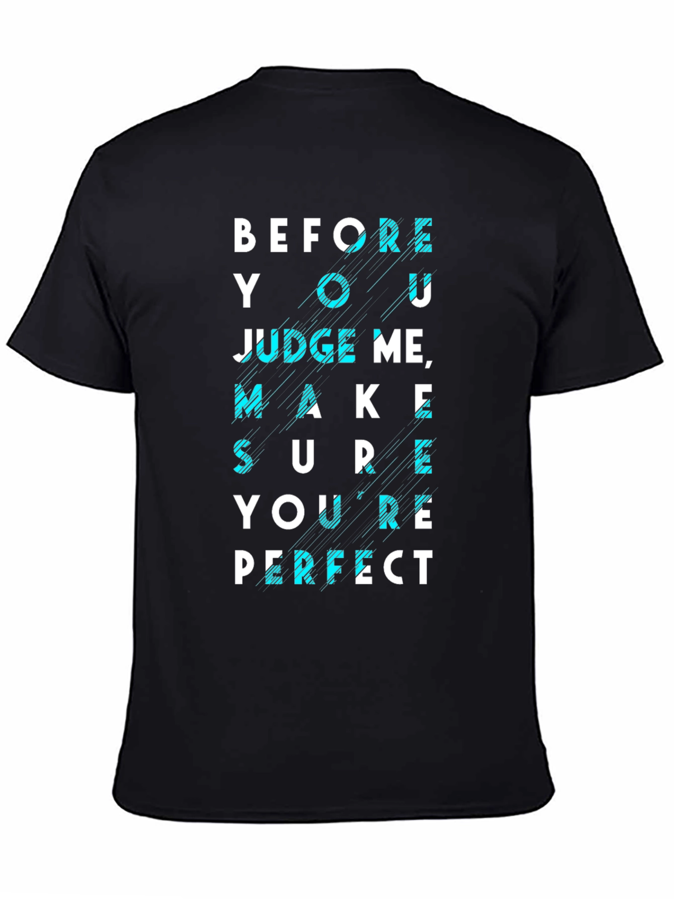 Before You Judge Me Graphic Tee - Black