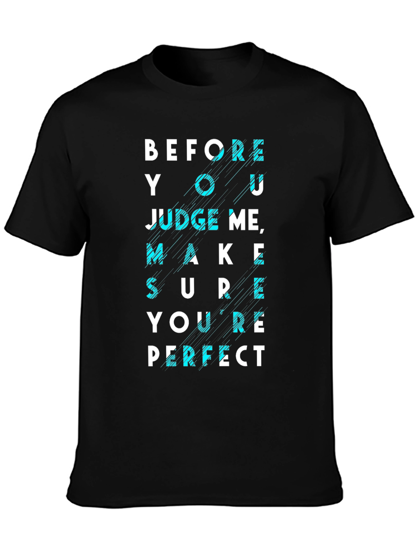 Before You Judge Me Graphic Tee - Black