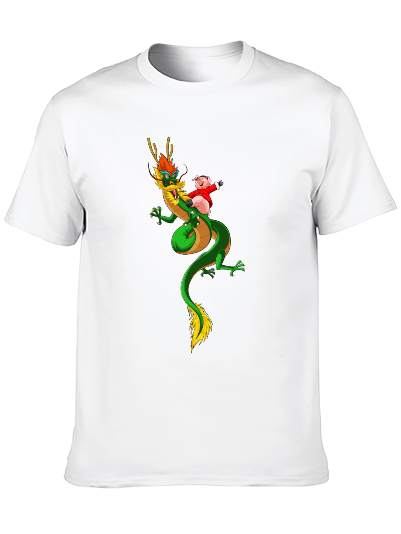 Dragon and Pig Funny Graphic Tee