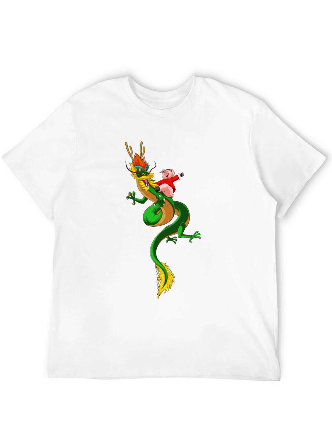 Dragon and Pig Funny Graphic Tee