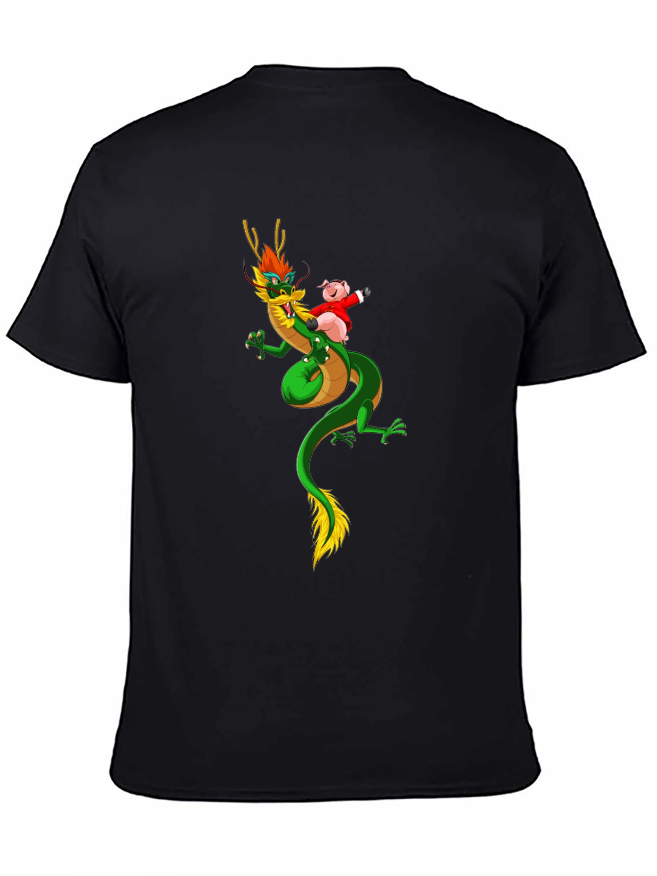 Dragon and Pig Funny Graphic Tee
