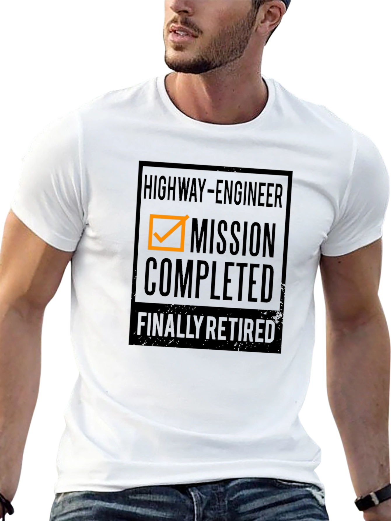 Highway Engineer Retired Mission Completed T-Shirt