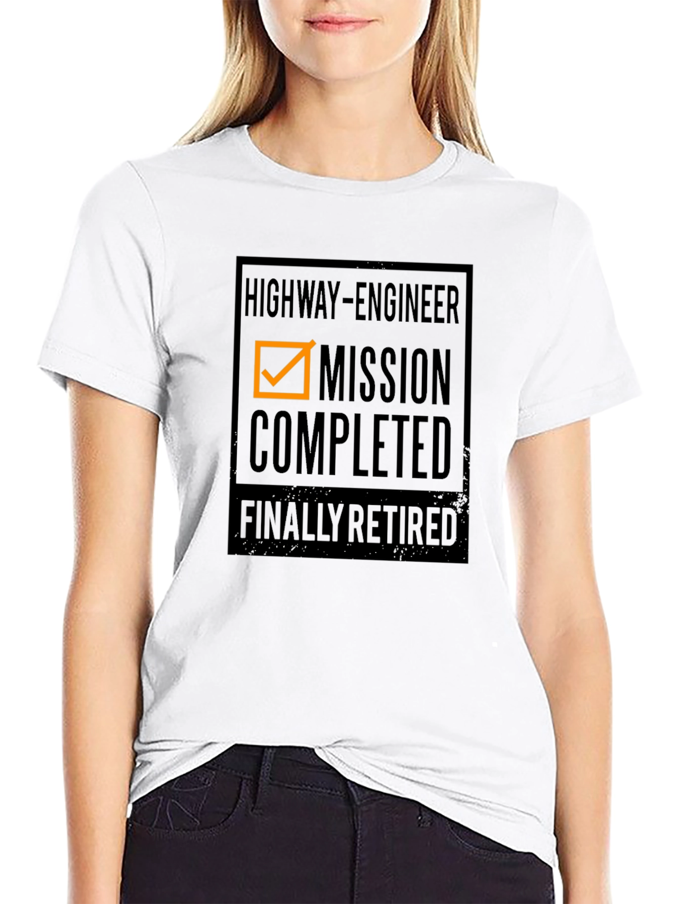 Highway Engineer Retired Mission Completed T-Shirt